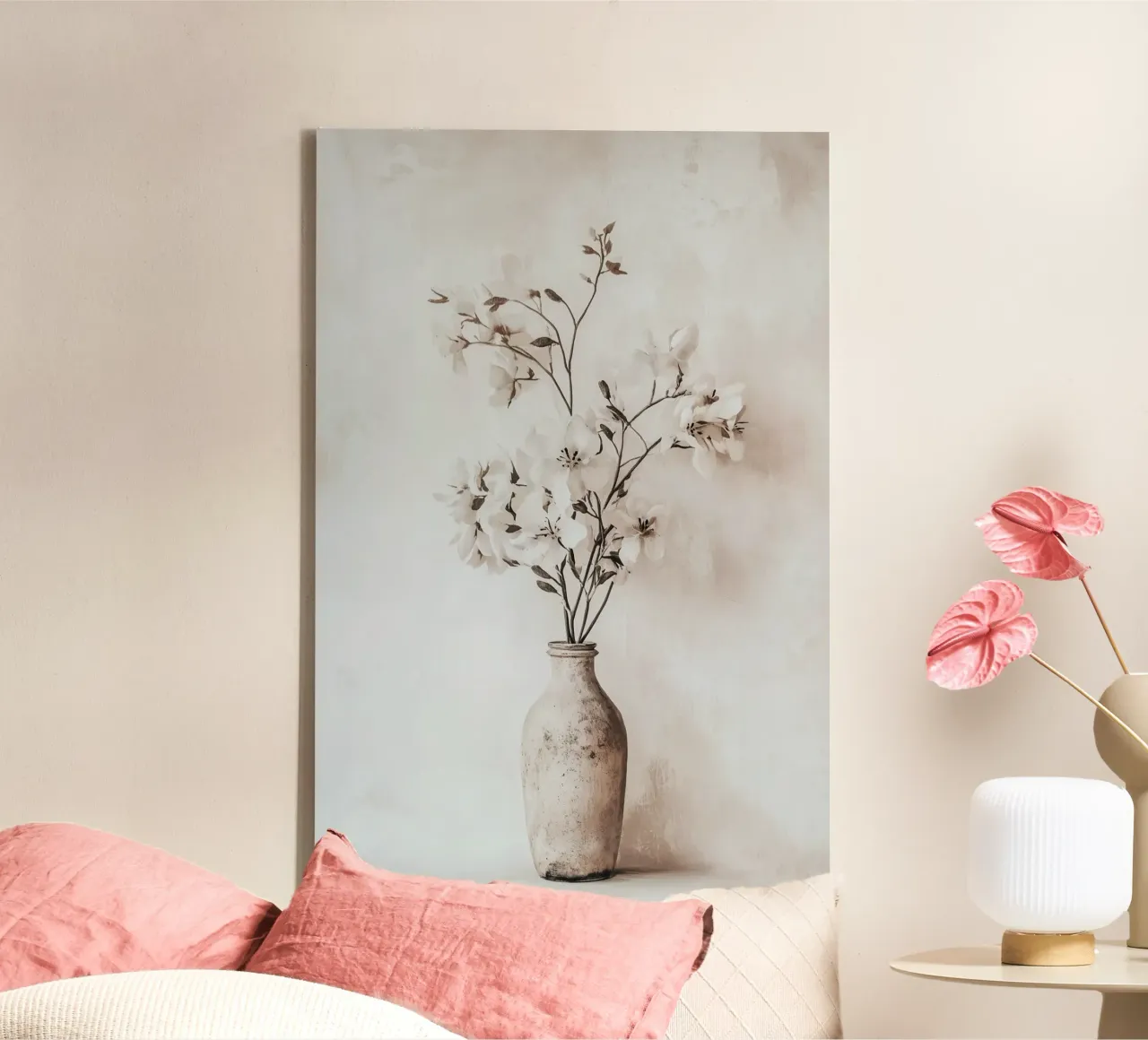 Magia floreale boho tela con Cornice a cassetta da Carinaprint