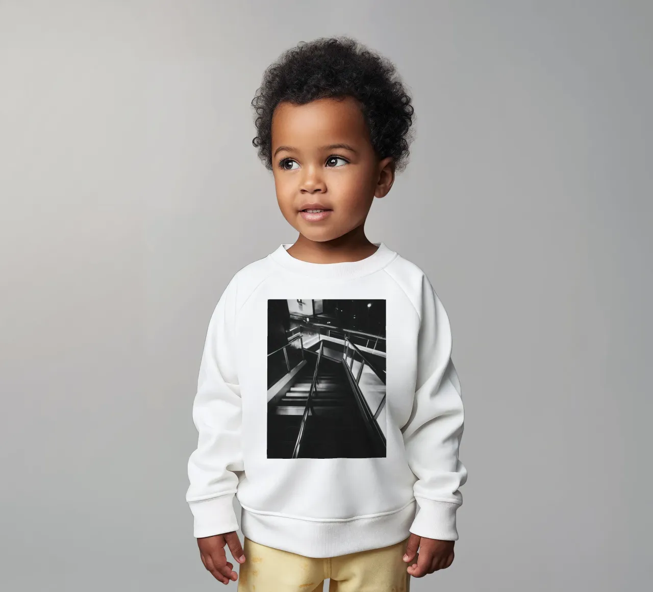 Moderne Treppe Baby Sweatshirt von Black & White