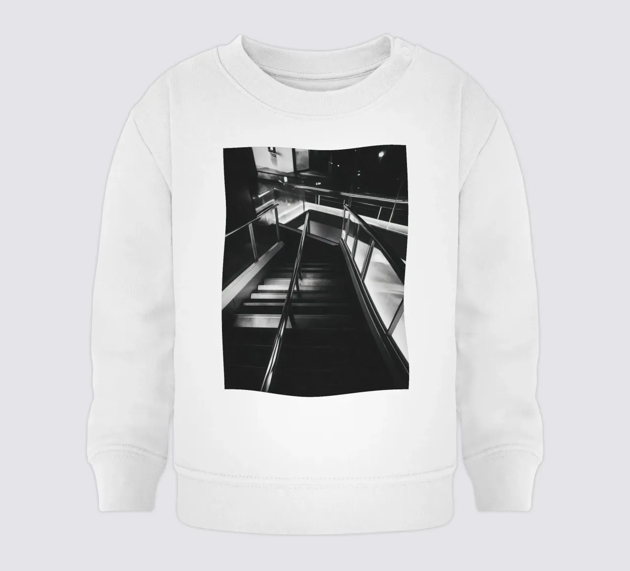 Scala moderna felpa neonato da Black & White
