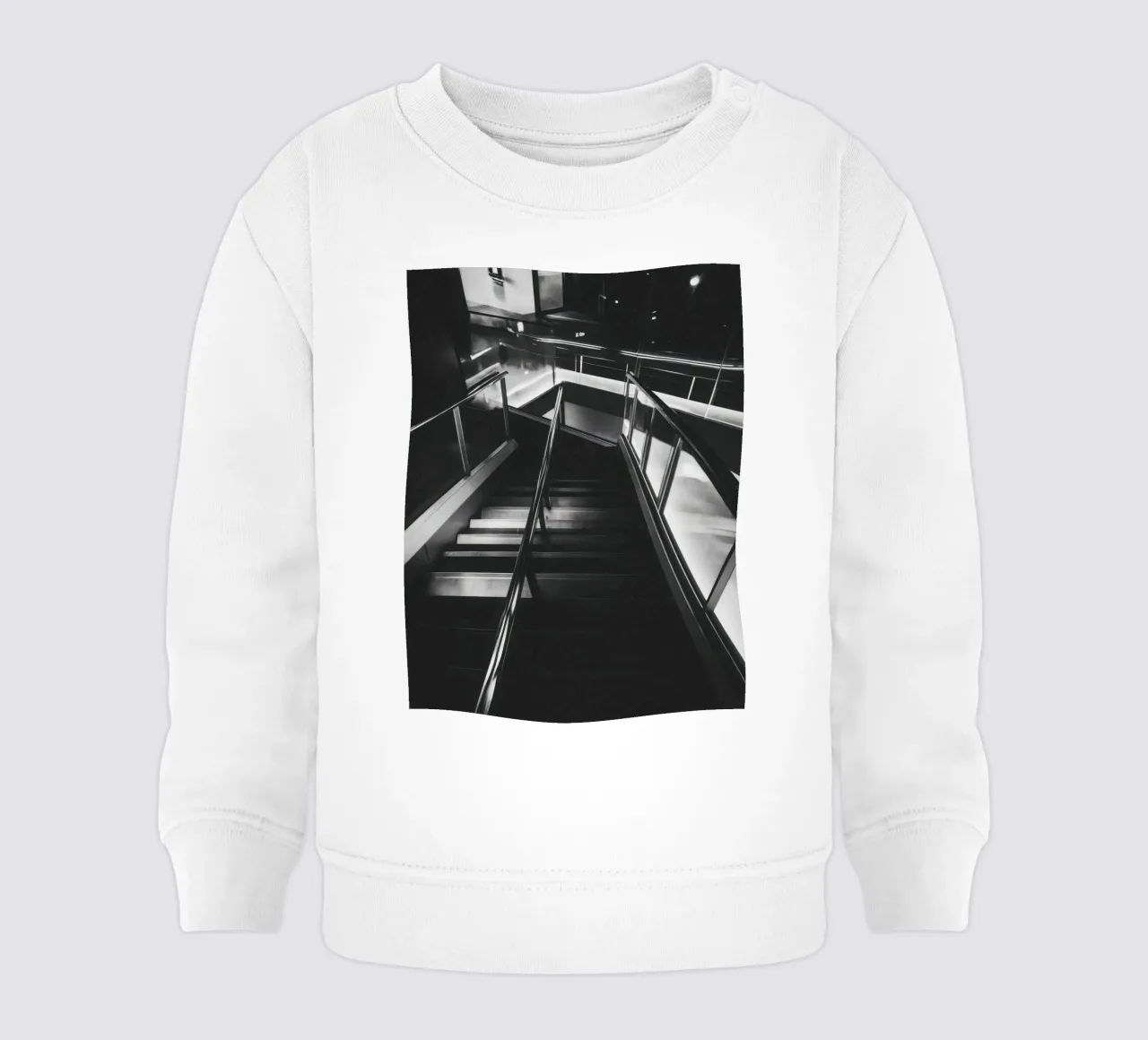 Moderne Treppe Baby Sweatshirt von Black & White