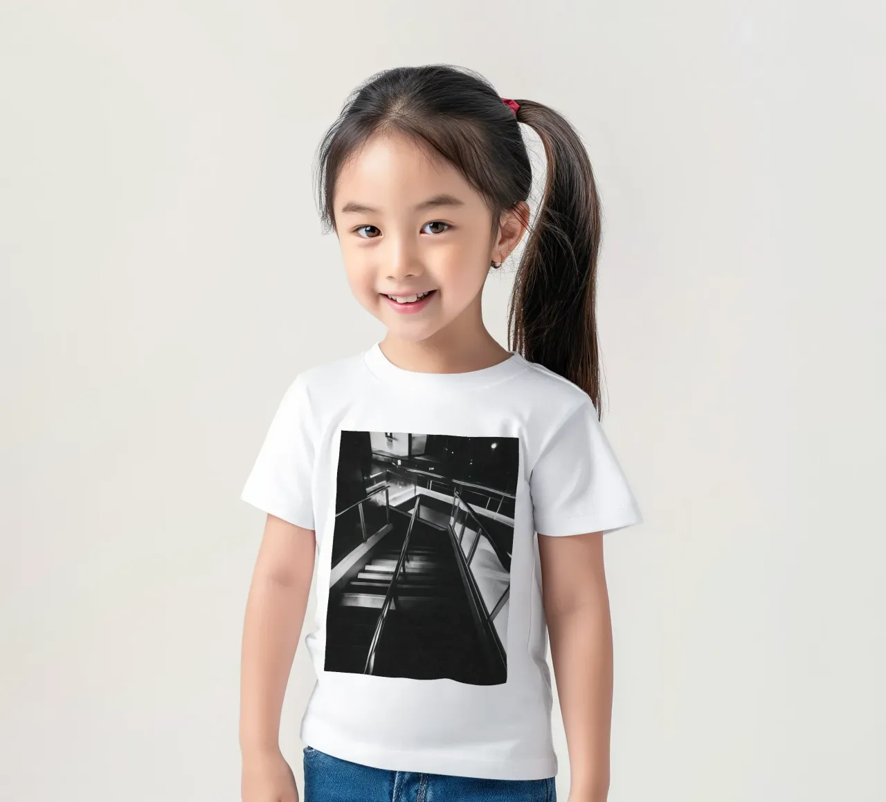 Scala moderna t-shirt bambini da Black & White