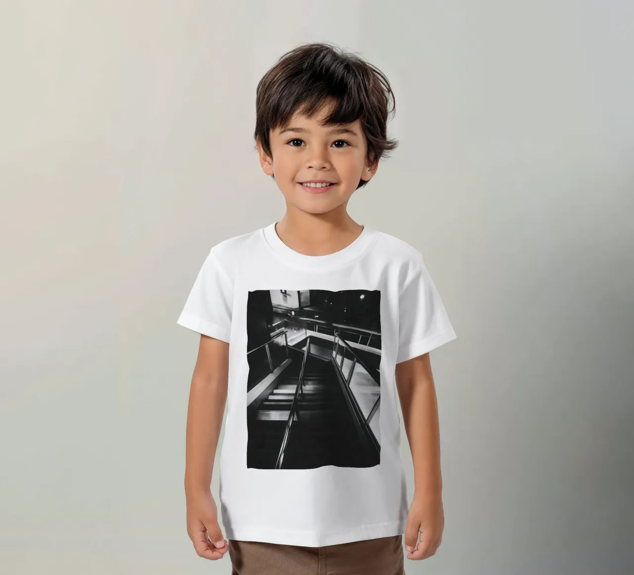 Scala moderna t-shirt bambini da Black & White
