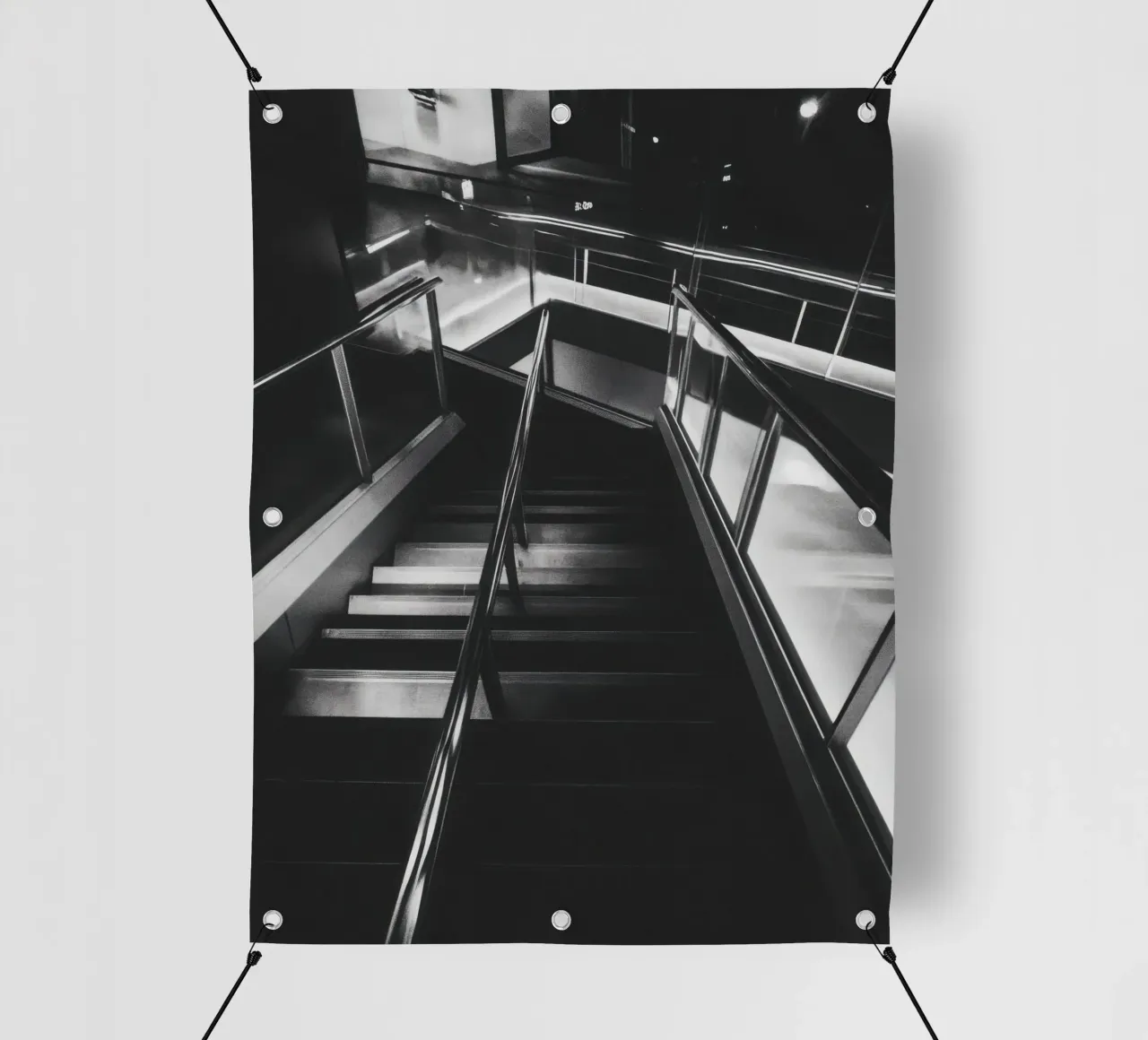 Scala moderna telo in pvc da Black & White