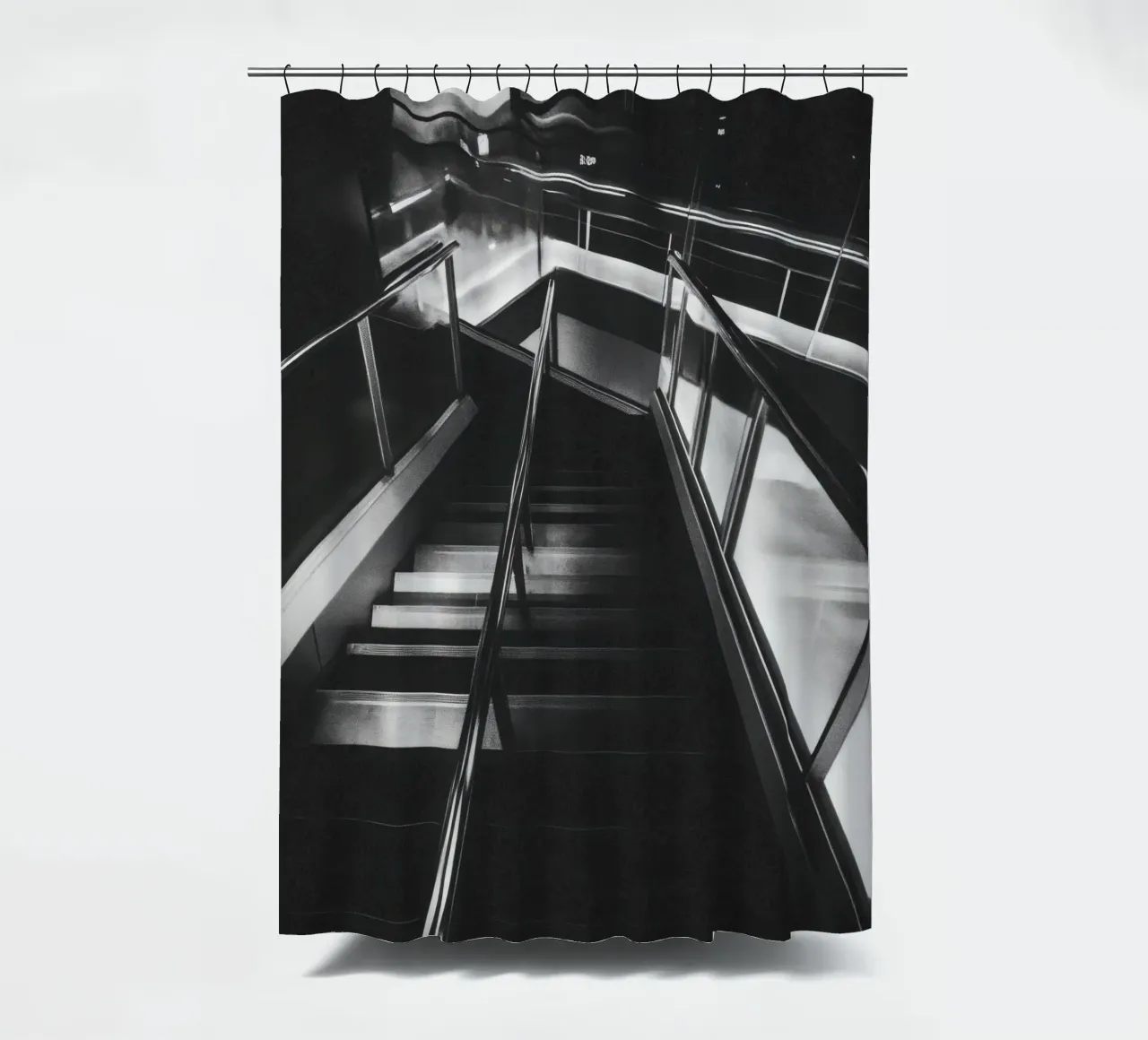 Scala moderna tenda da doccia da Black & White