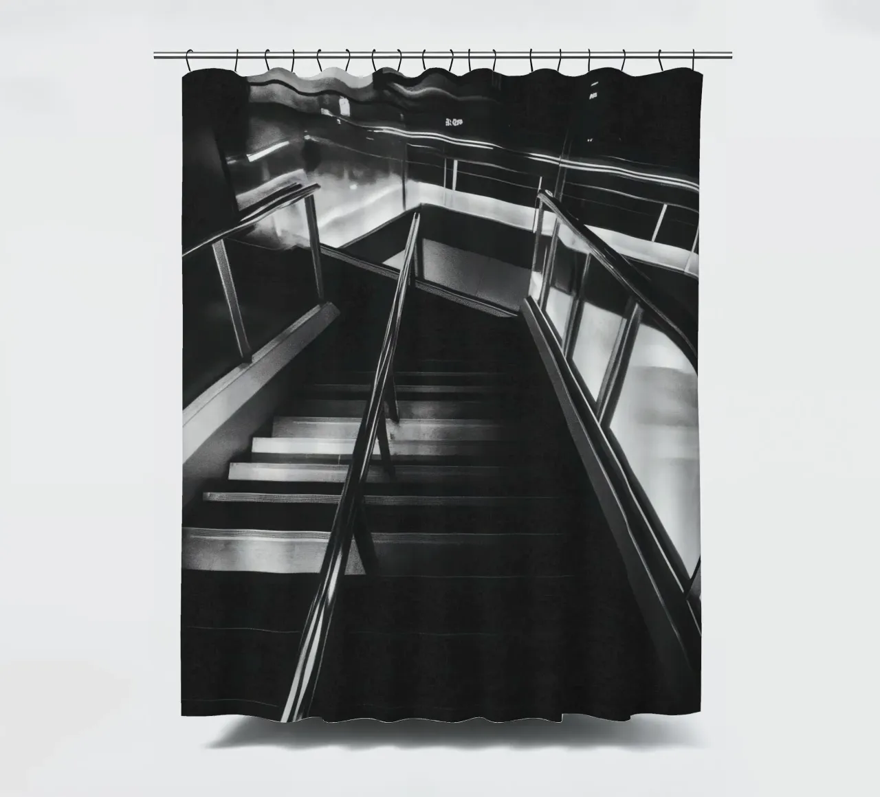 Scala moderna tenda da doccia da Black & White