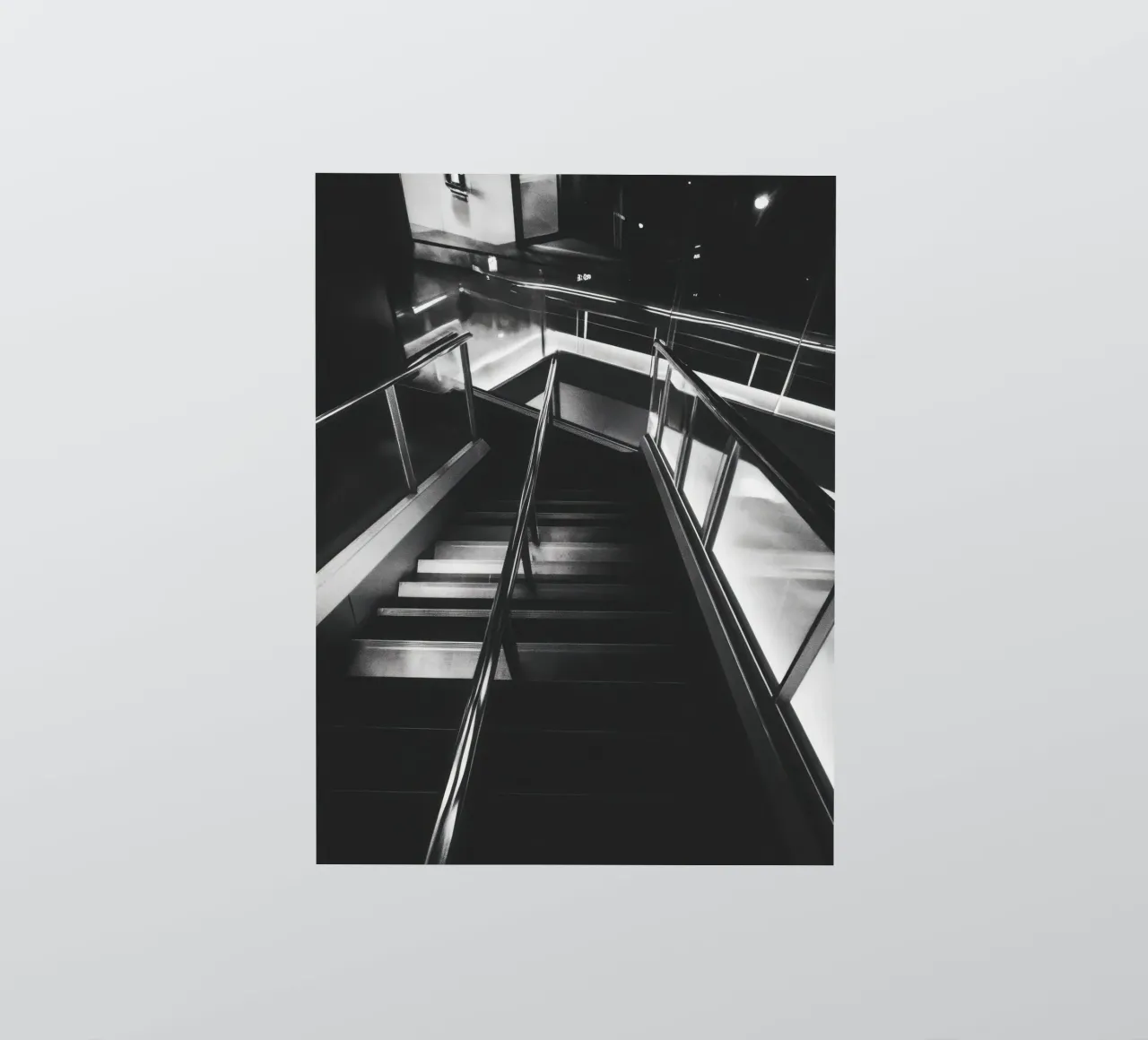 Scala moderna adesivo da Black & White