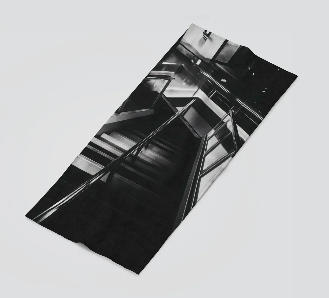 Escalera moderna toalla de playa de Black & White