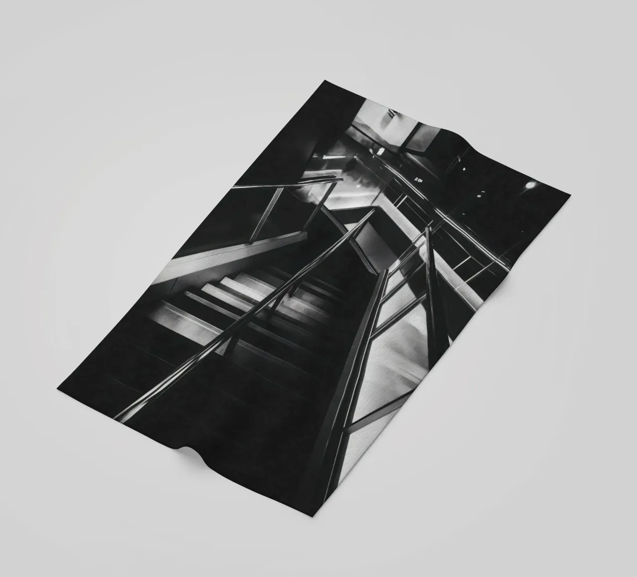 Escalera moderna toalla de playa de Black & White