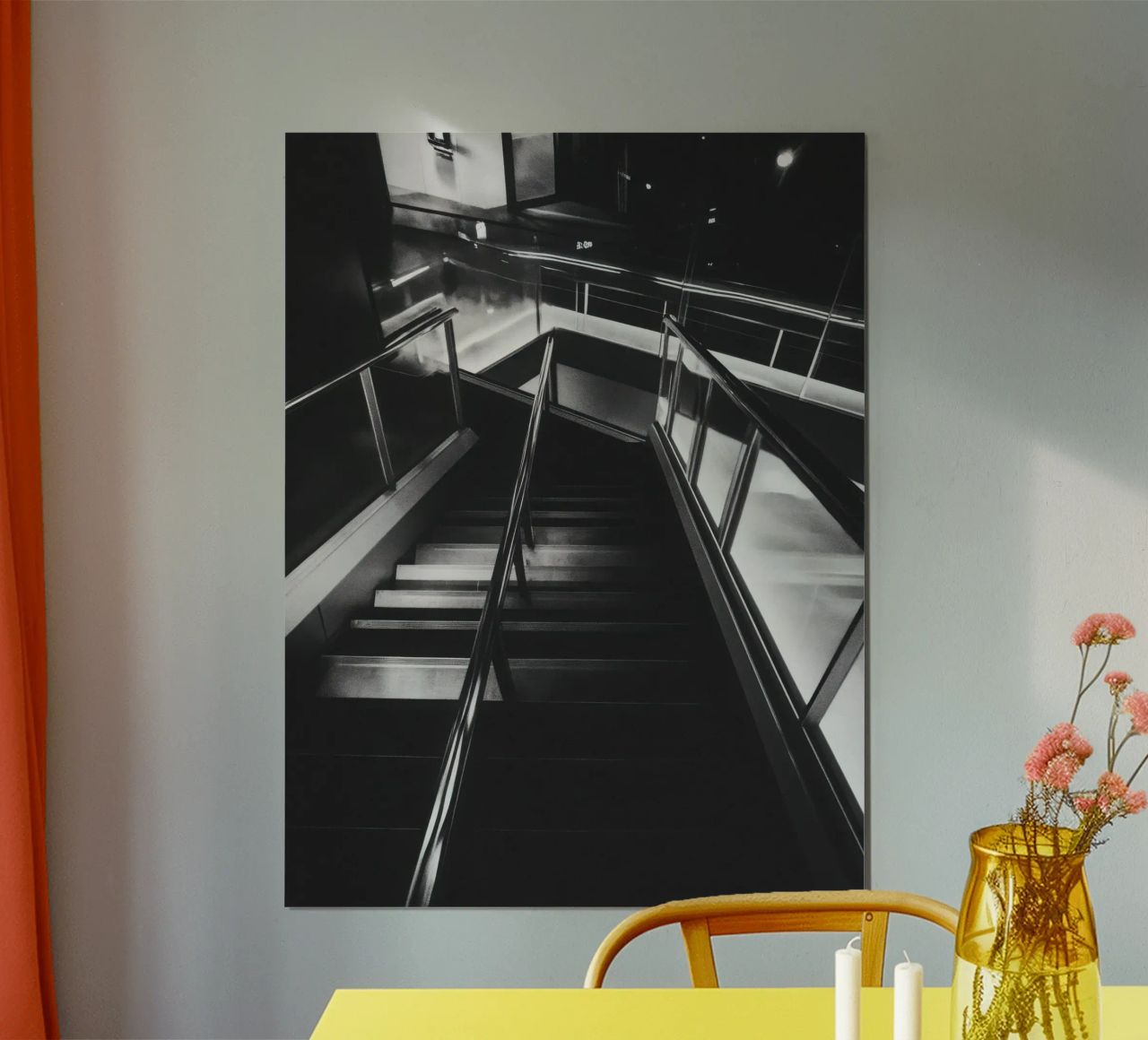 Scala moderna poster da Black & White