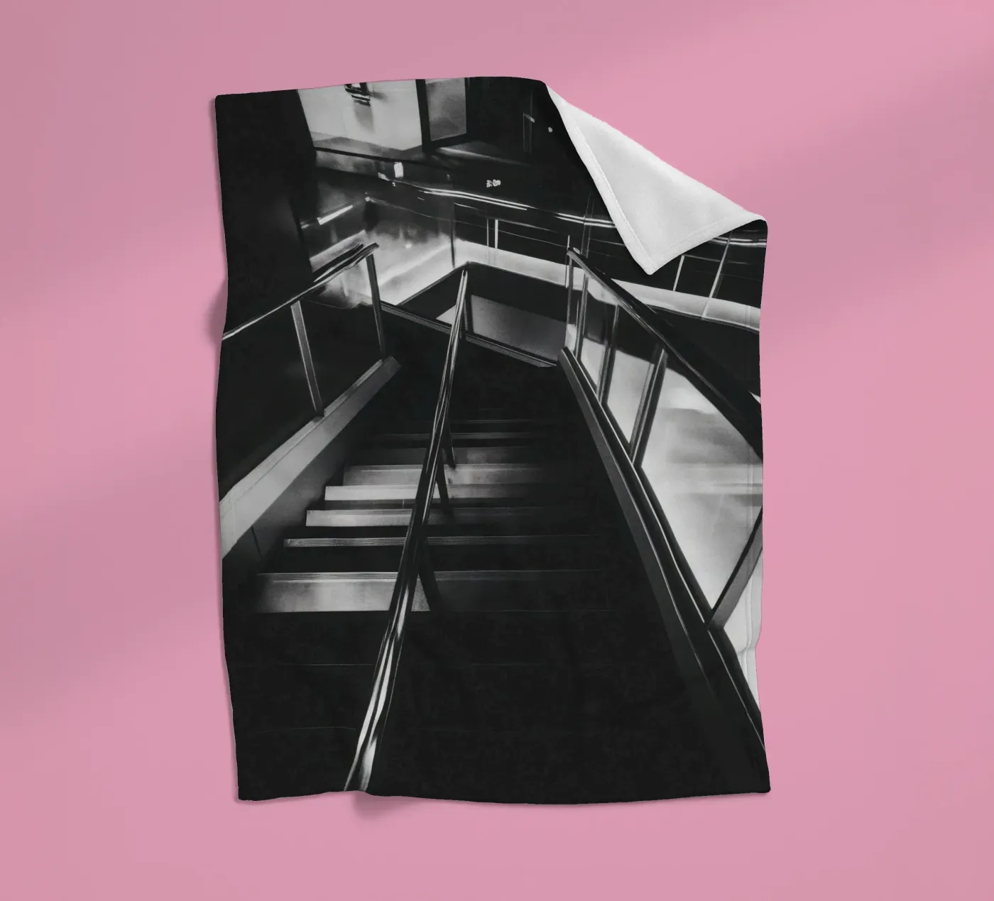 Modern staircase fleecedeken van Black & White