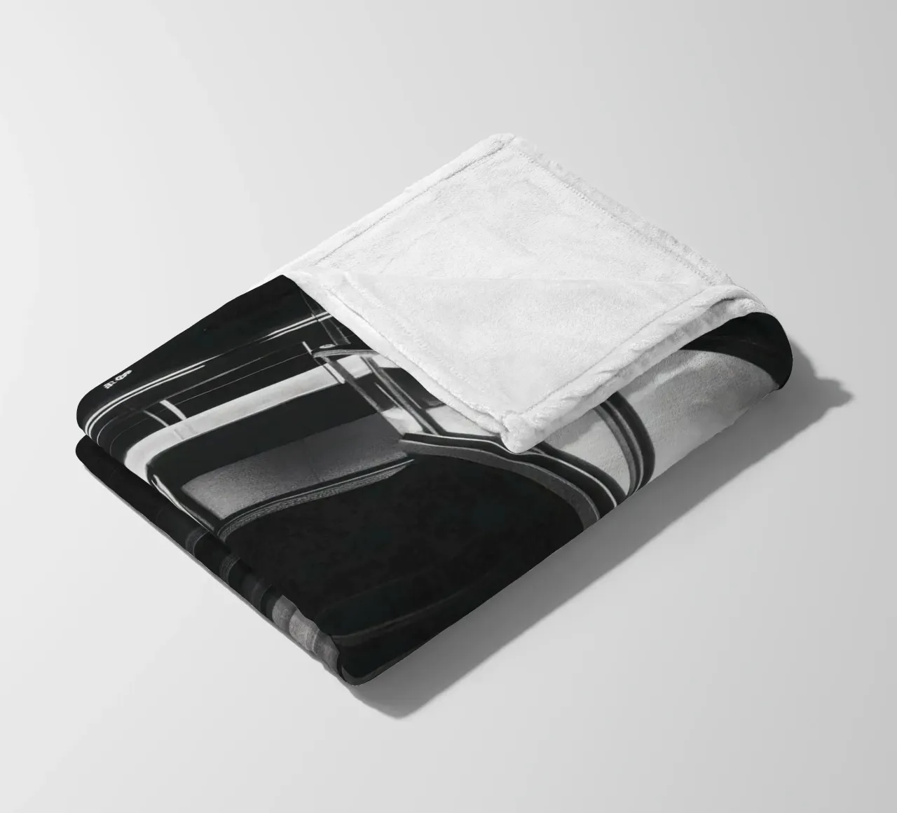 Scala moderna coperta in pile da Black & White