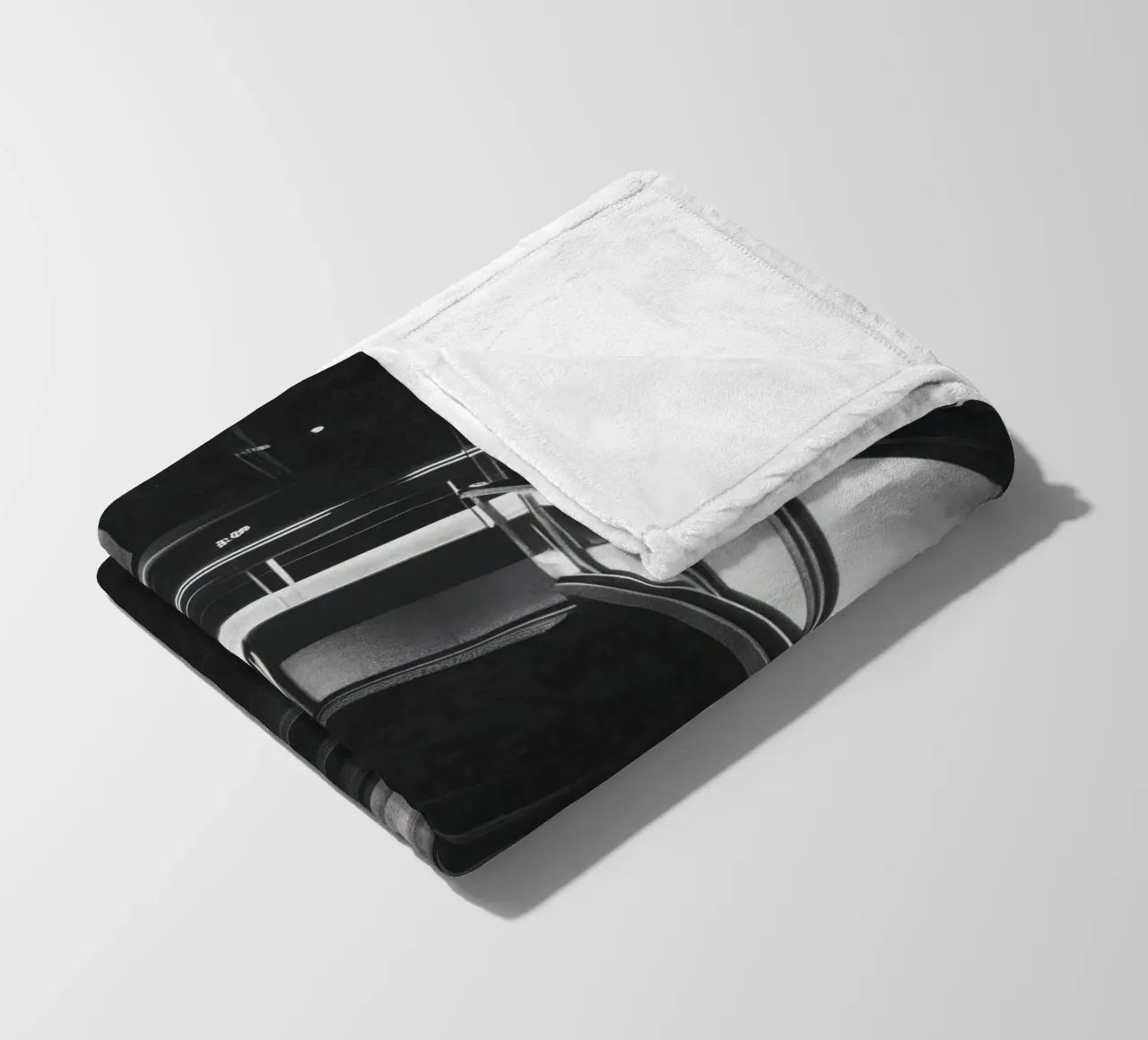 Scala moderna coperta in pile da Black & White