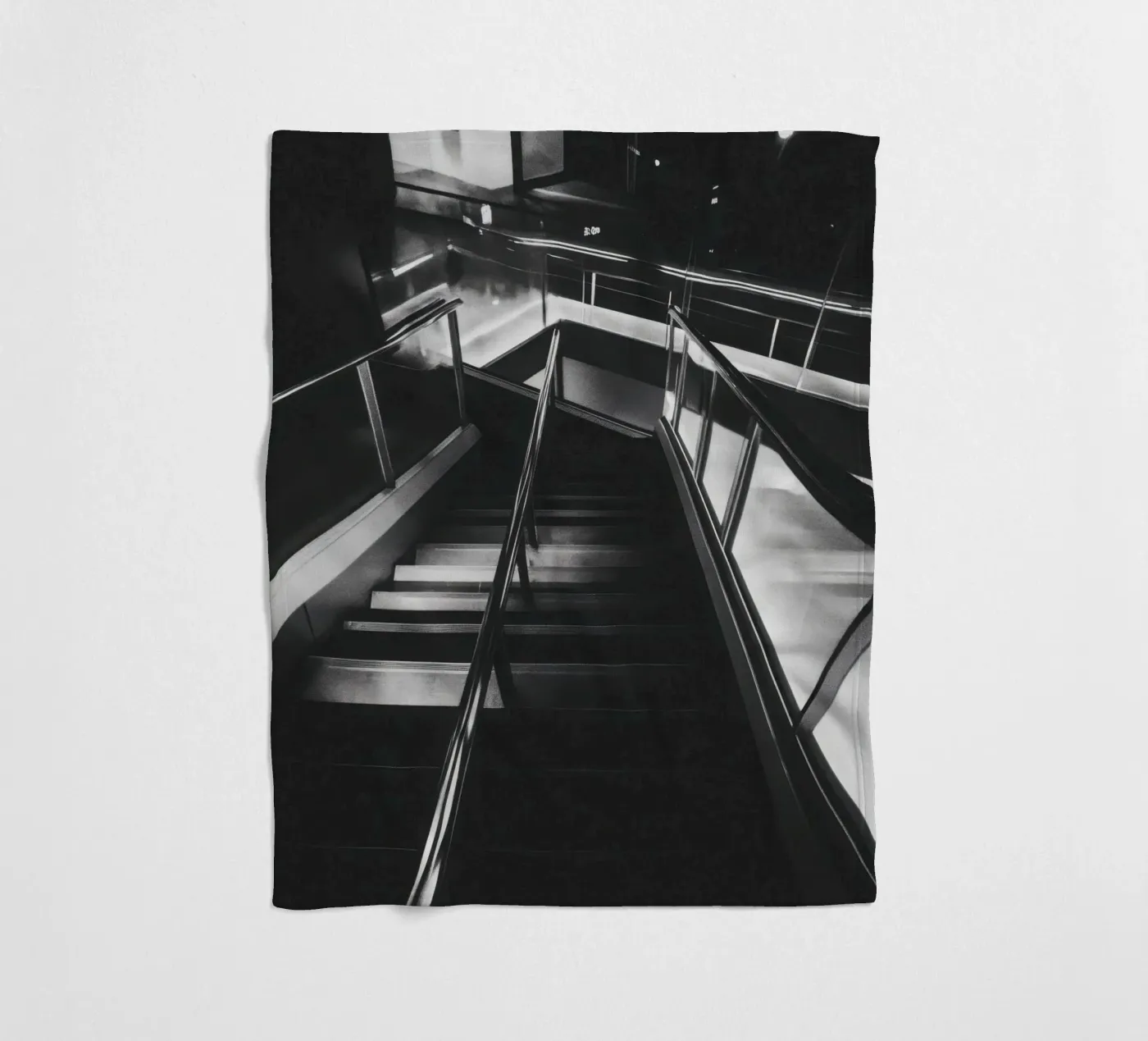 Modern staircase fleecedeken van Black & White