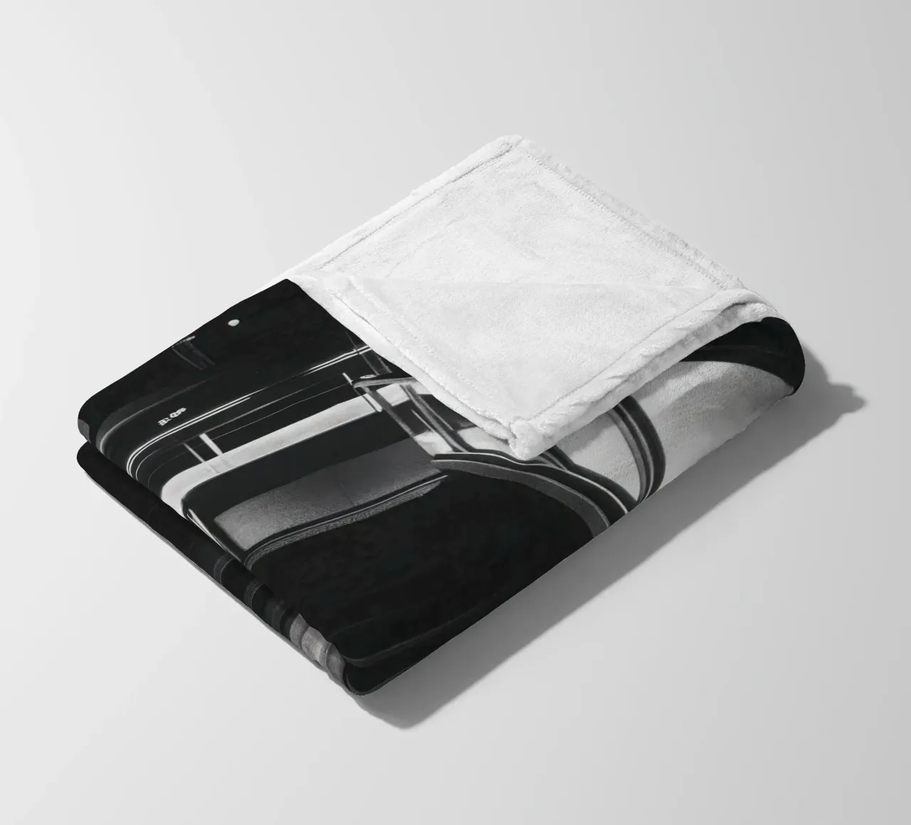 Scala moderna coperta in pile da Black & White