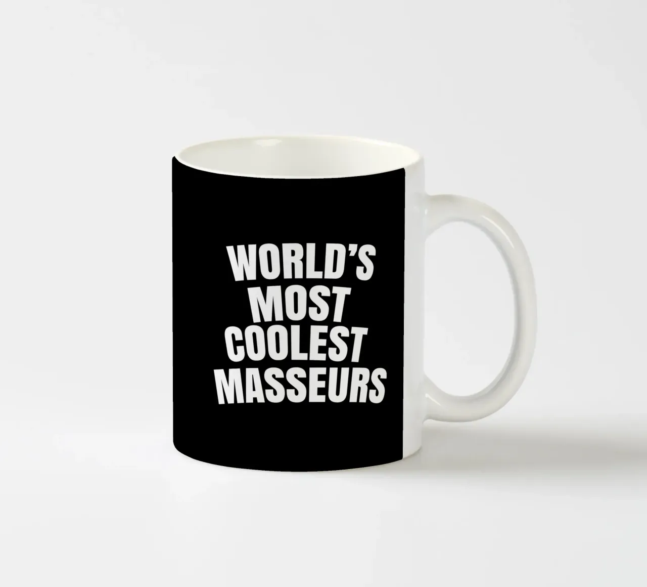World's most coolest masseurs tazza in ceramica da happieeagle
