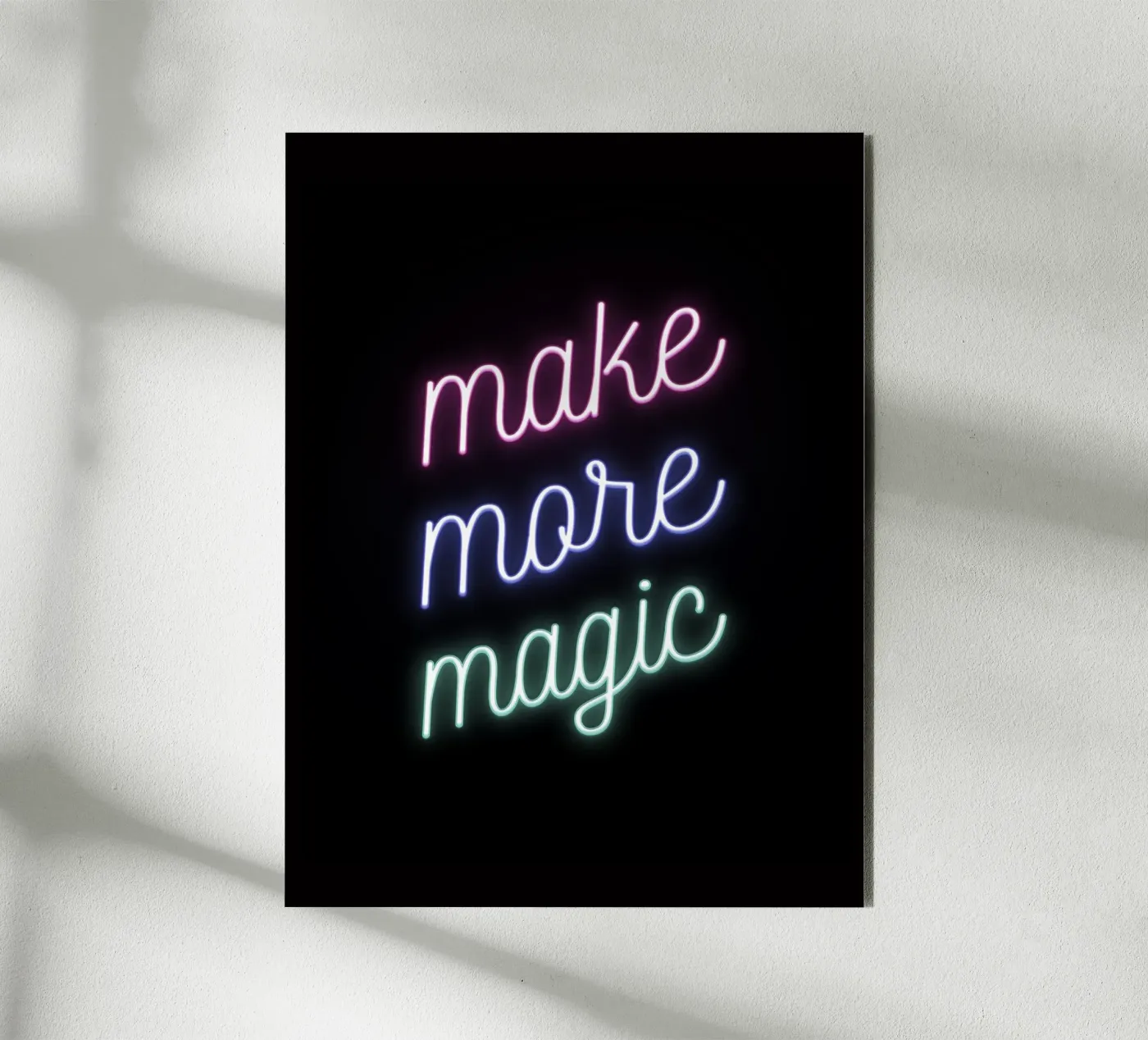 Make More Magic alluminio dibond da Magnific