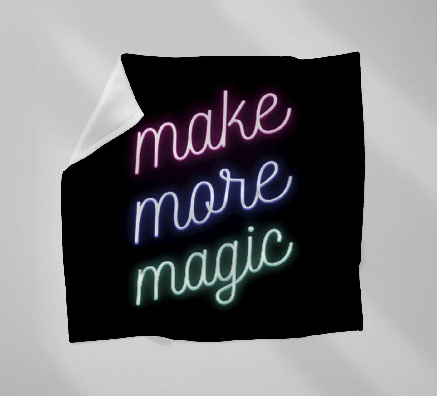 Make More Magic fleece blanket by Magnific
