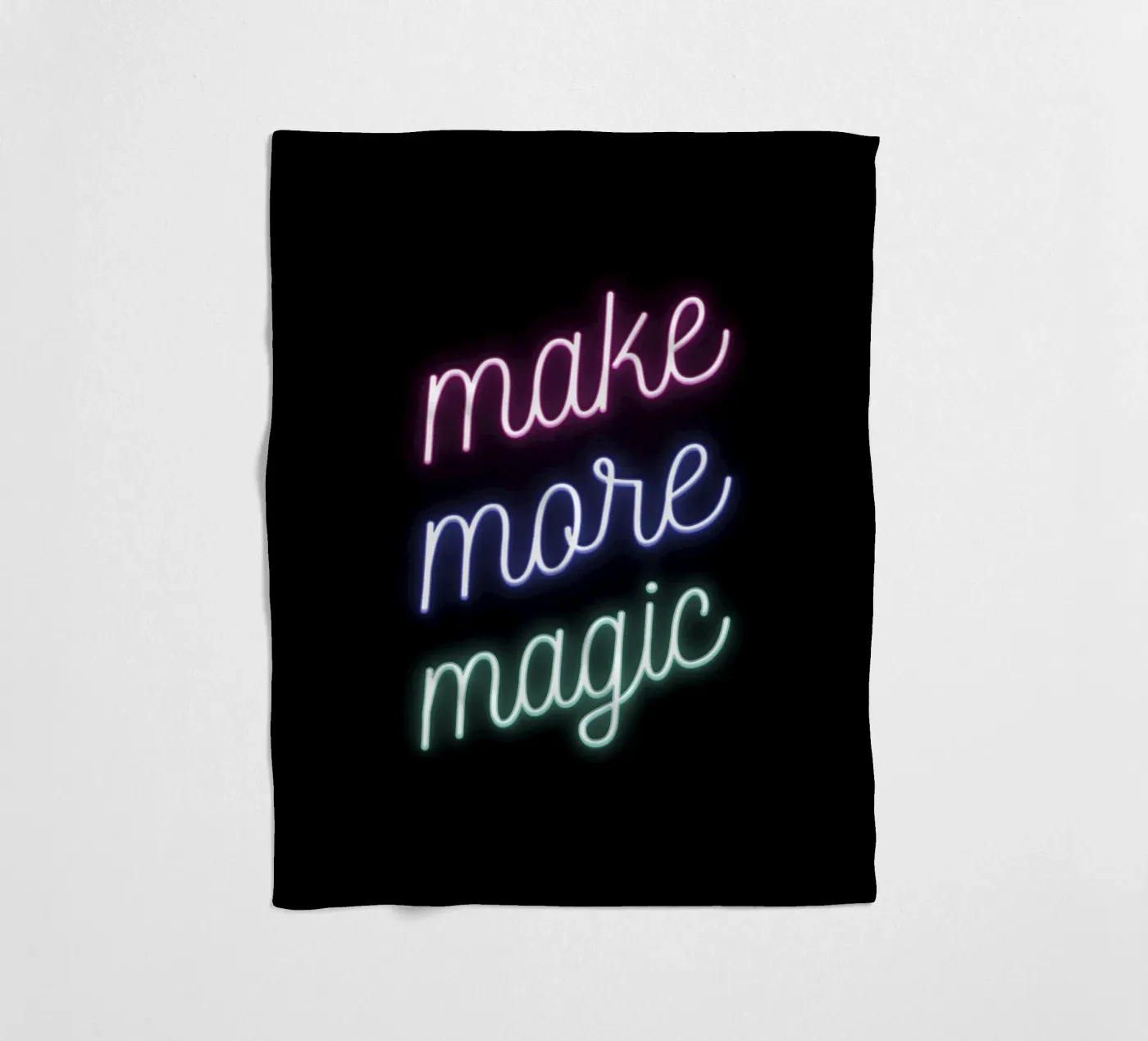 Make More Magic fleece blanket by Magnific