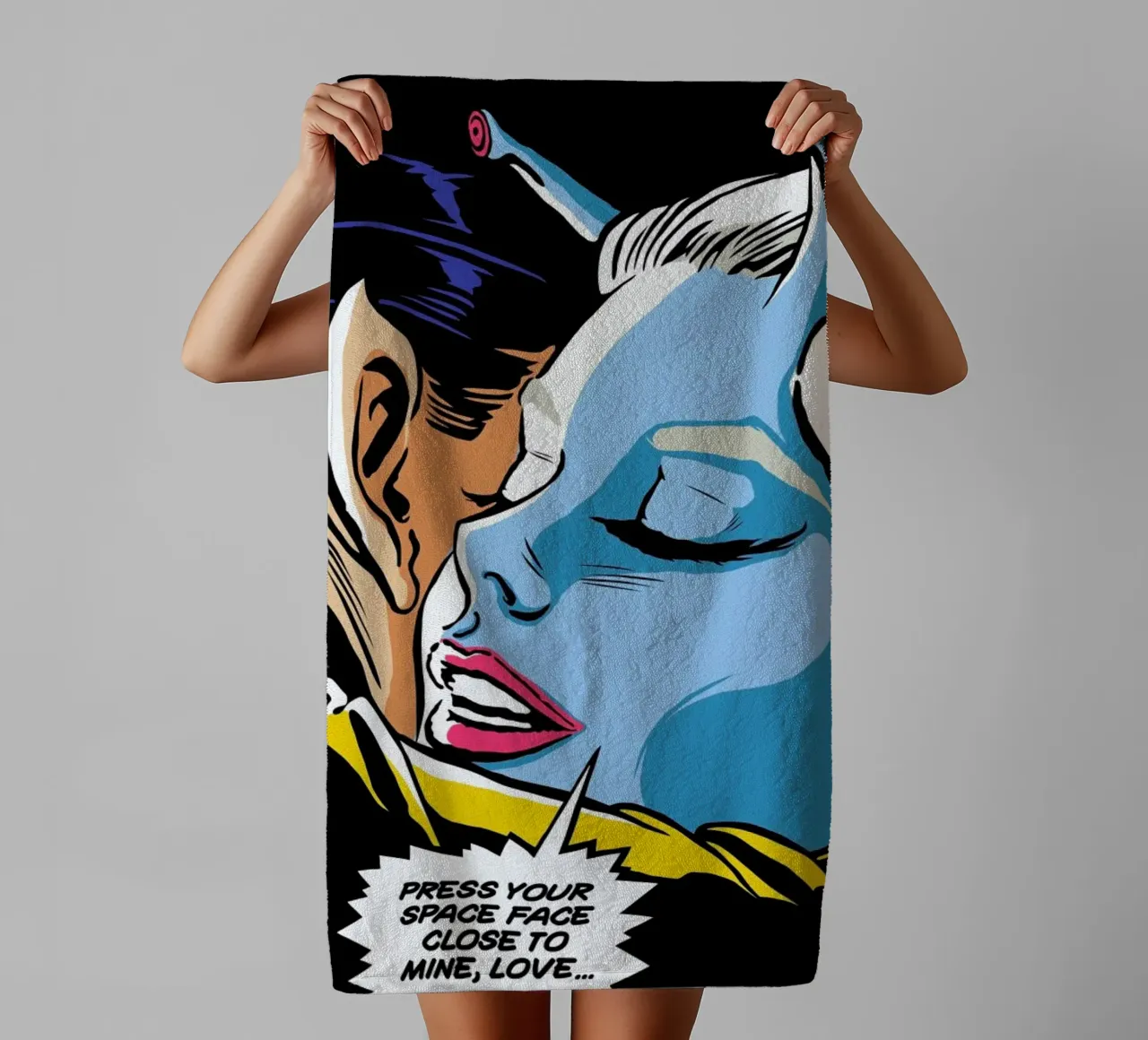 A Love from Outer Space toalla de baño de Butcher Billy