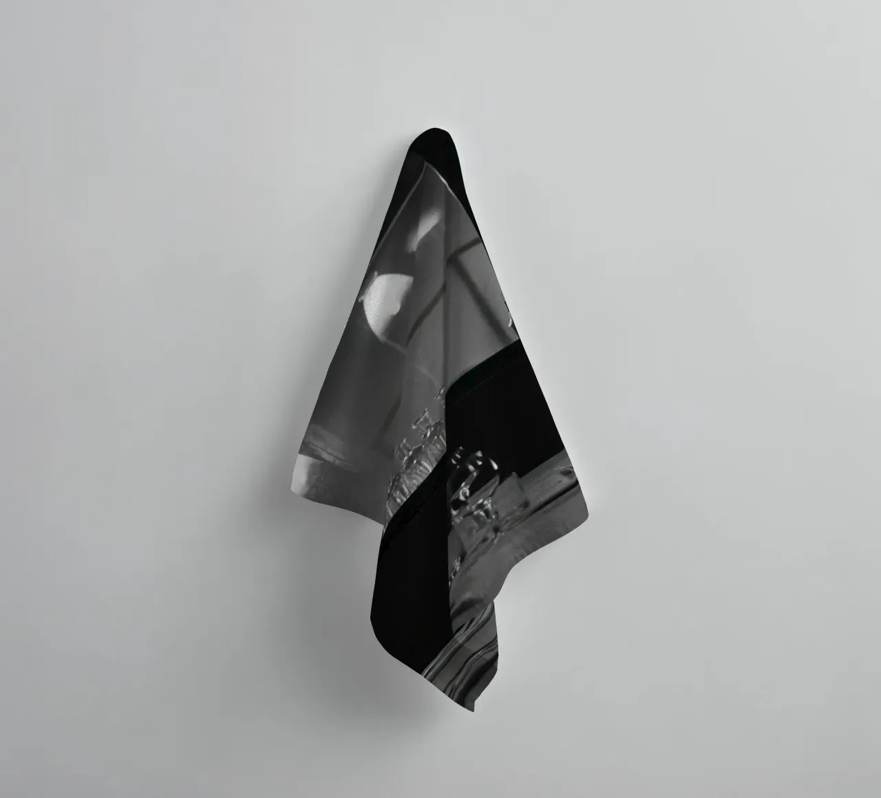 Elegante ristorante in bianco e nero asciugamano da bagno da Black & White