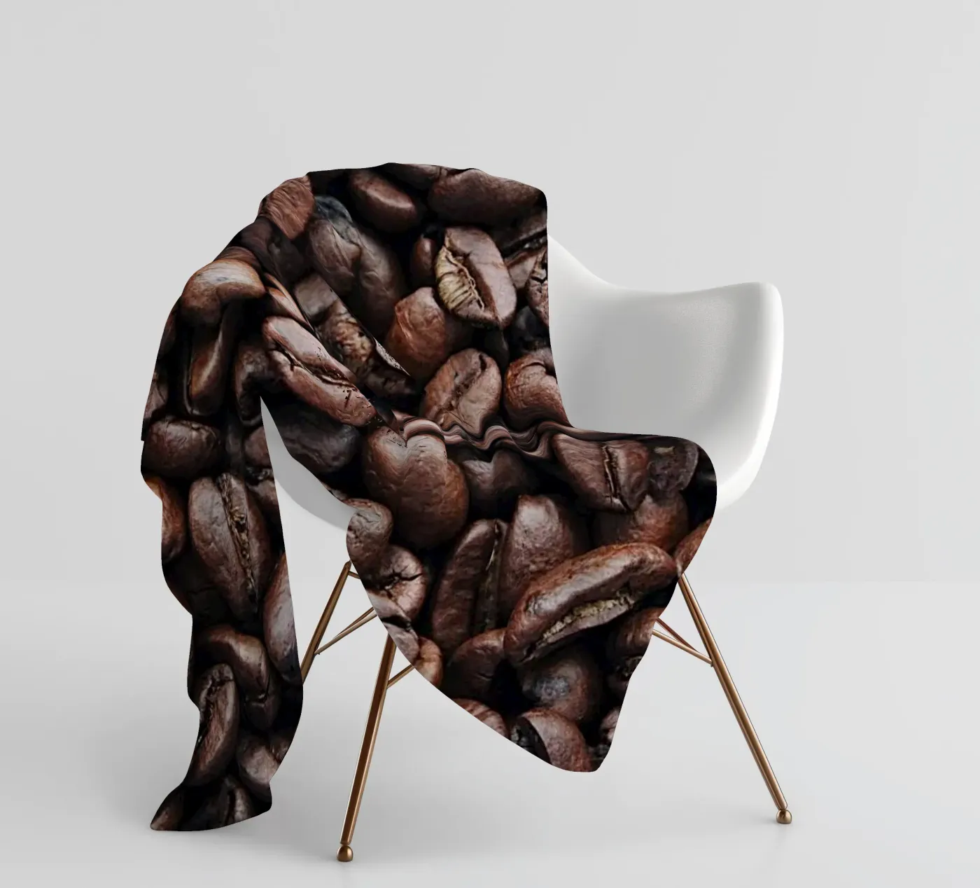 Kaffee Fleecedecke von Alina