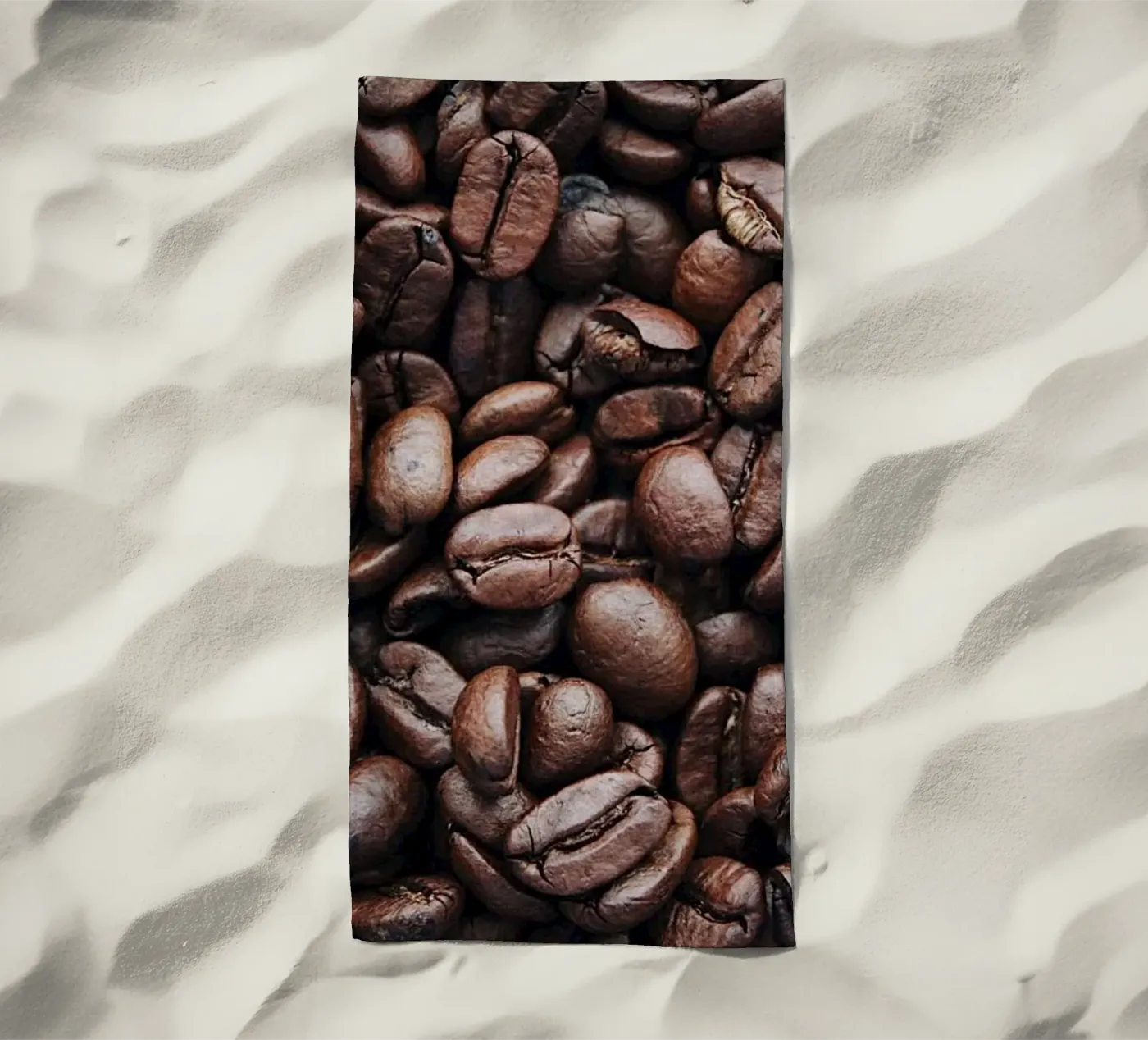 Kaffee beach towel by Alina