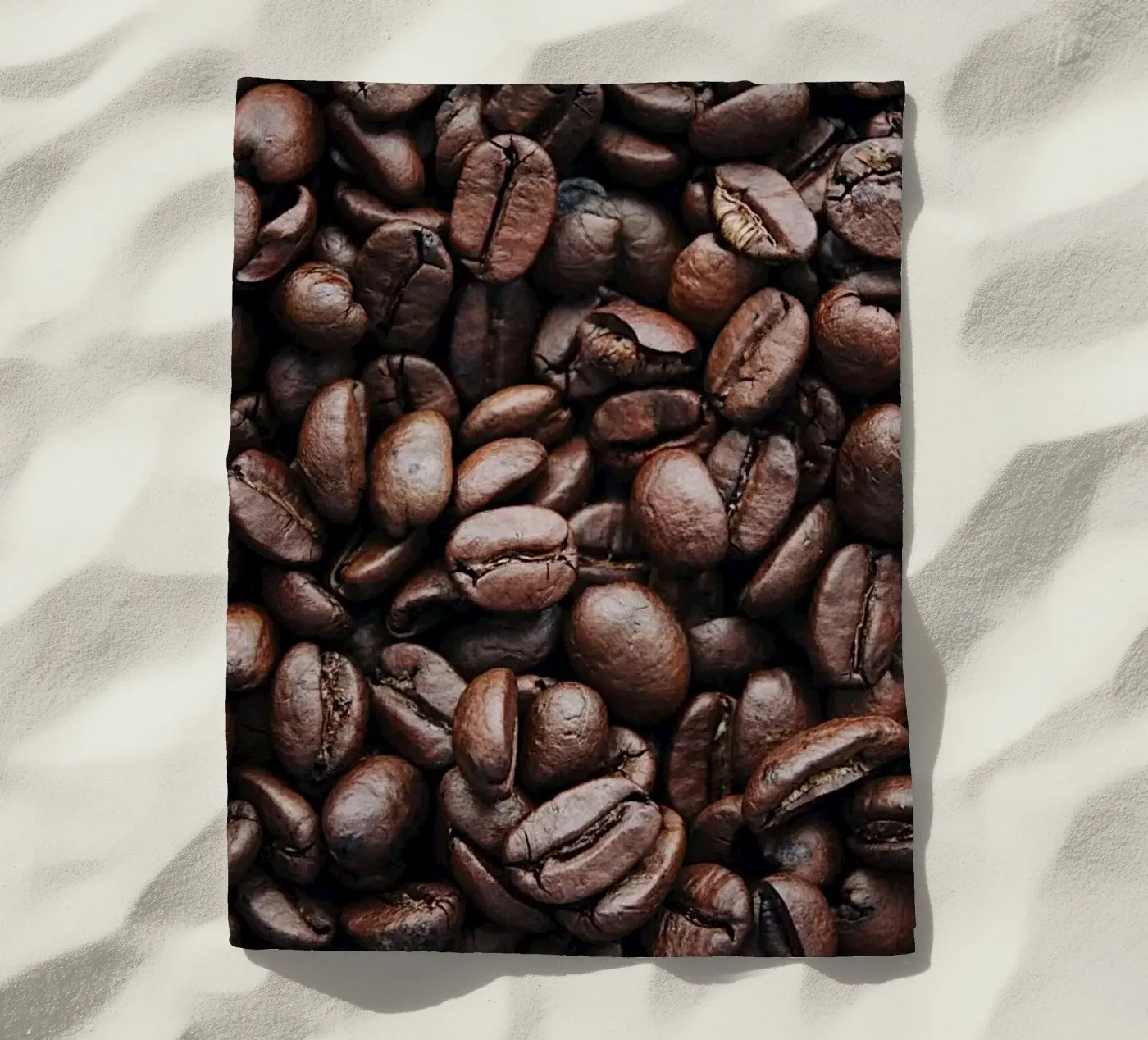 Kaffee beach towel by Alina