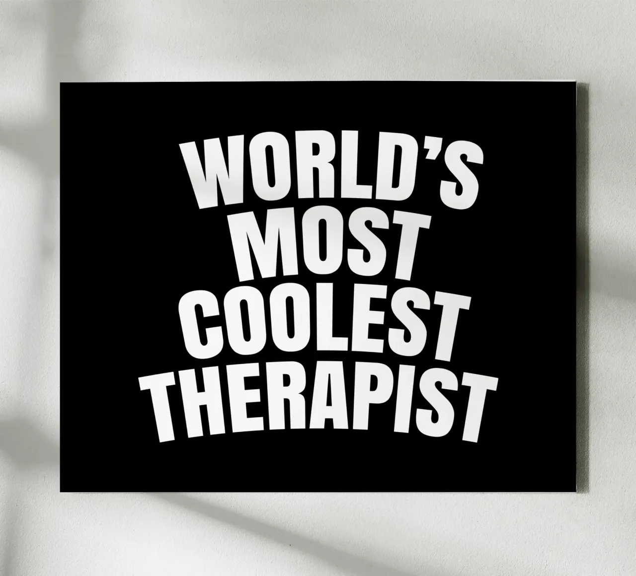 World's most coolest therapist tela con Cornice a cassetta da happieeagle