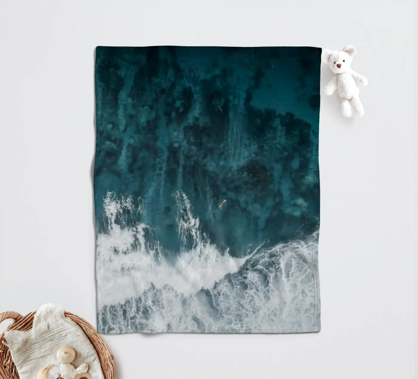 surfer fleecedeken van Alina