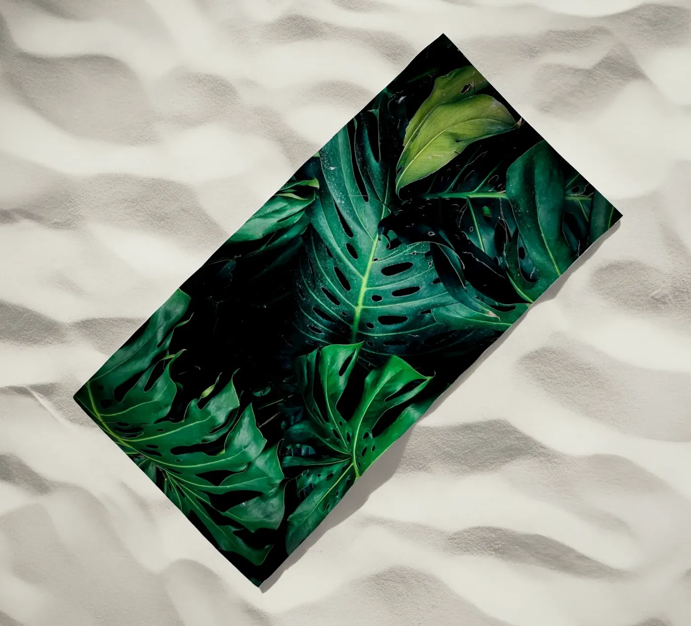 Monstera beach towel by Alina