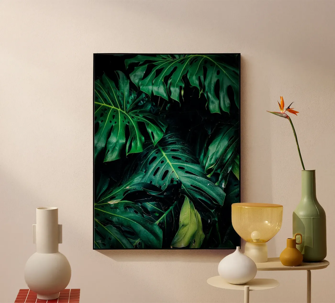 Monstera acrylic glass by Alina