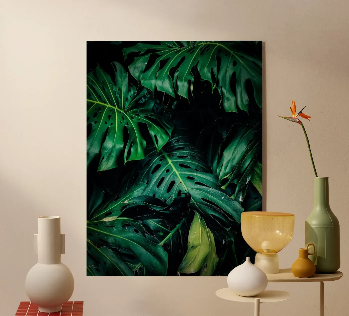 Monstera acrylic glass by Alina