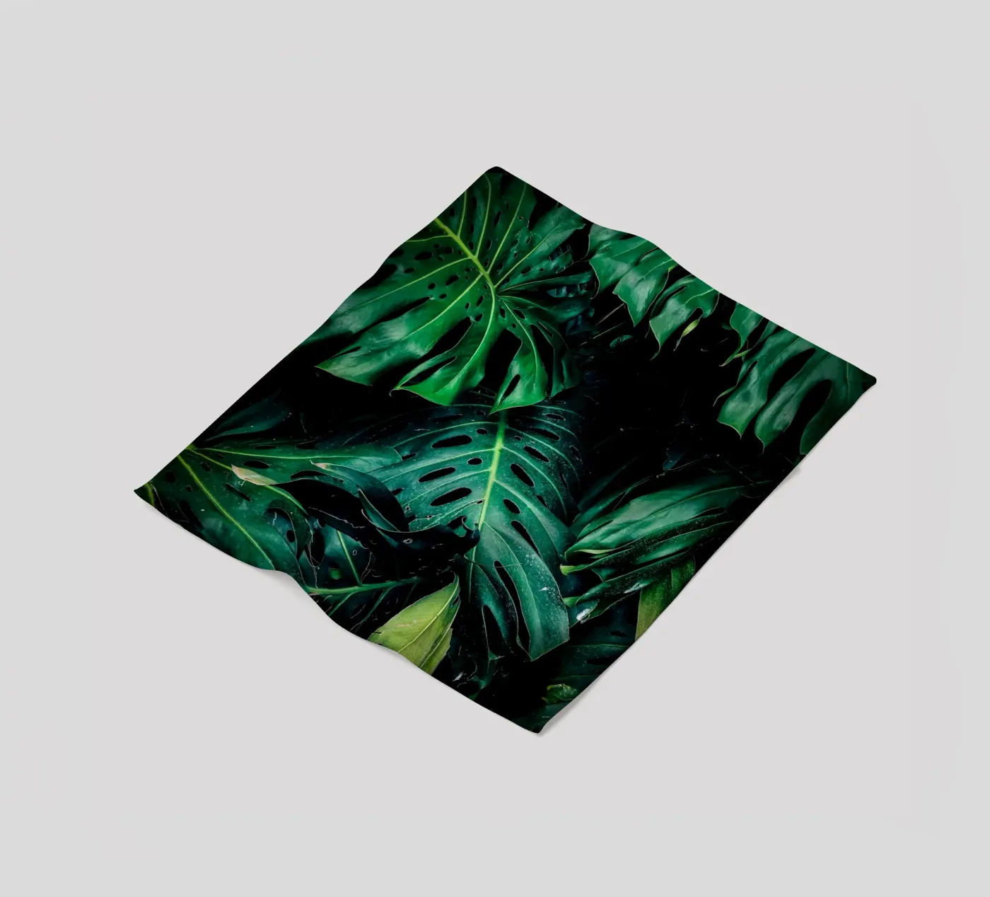 Monstera Fleecedecke von Alina