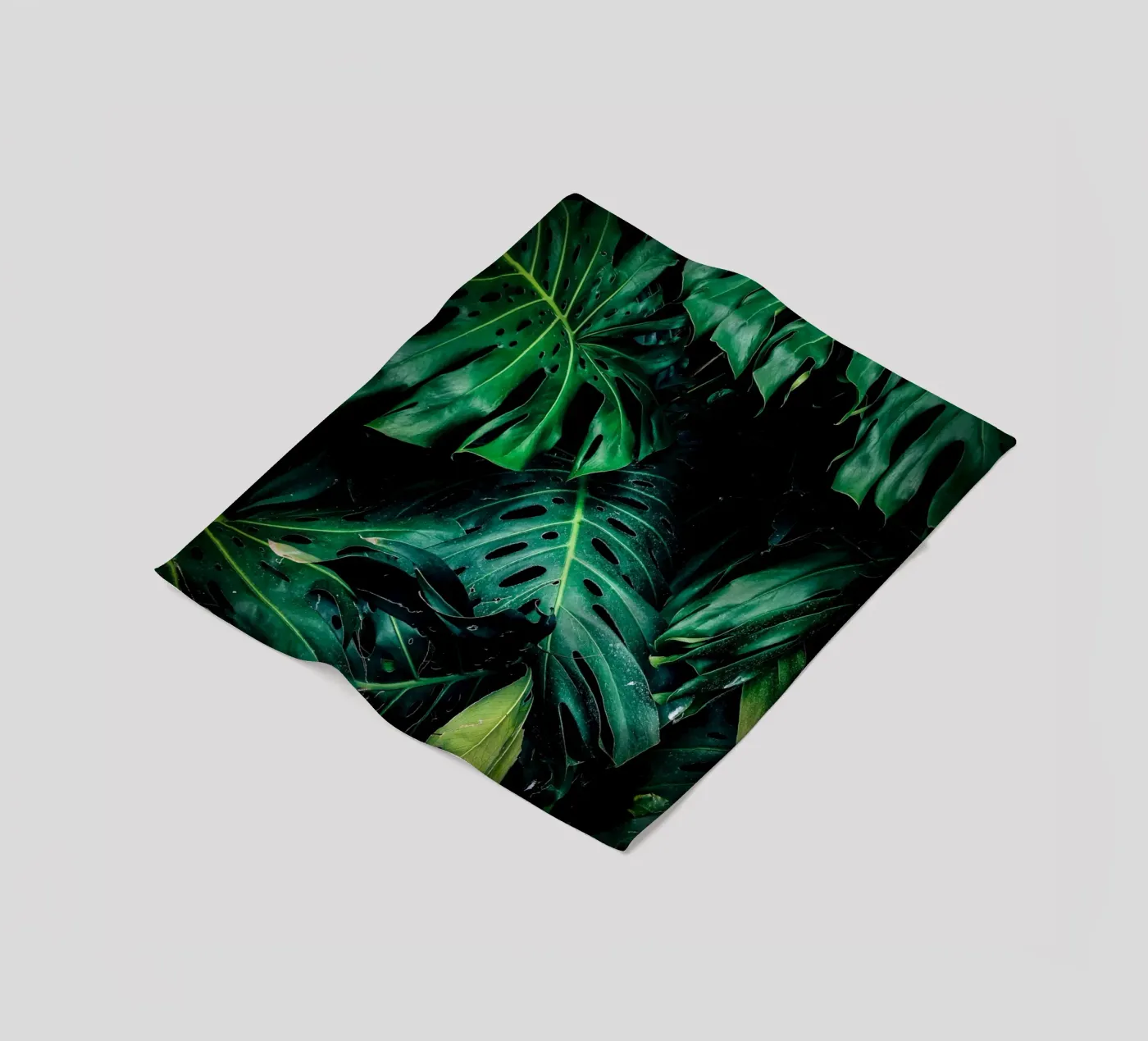 Monstera fleece blanket by Alina