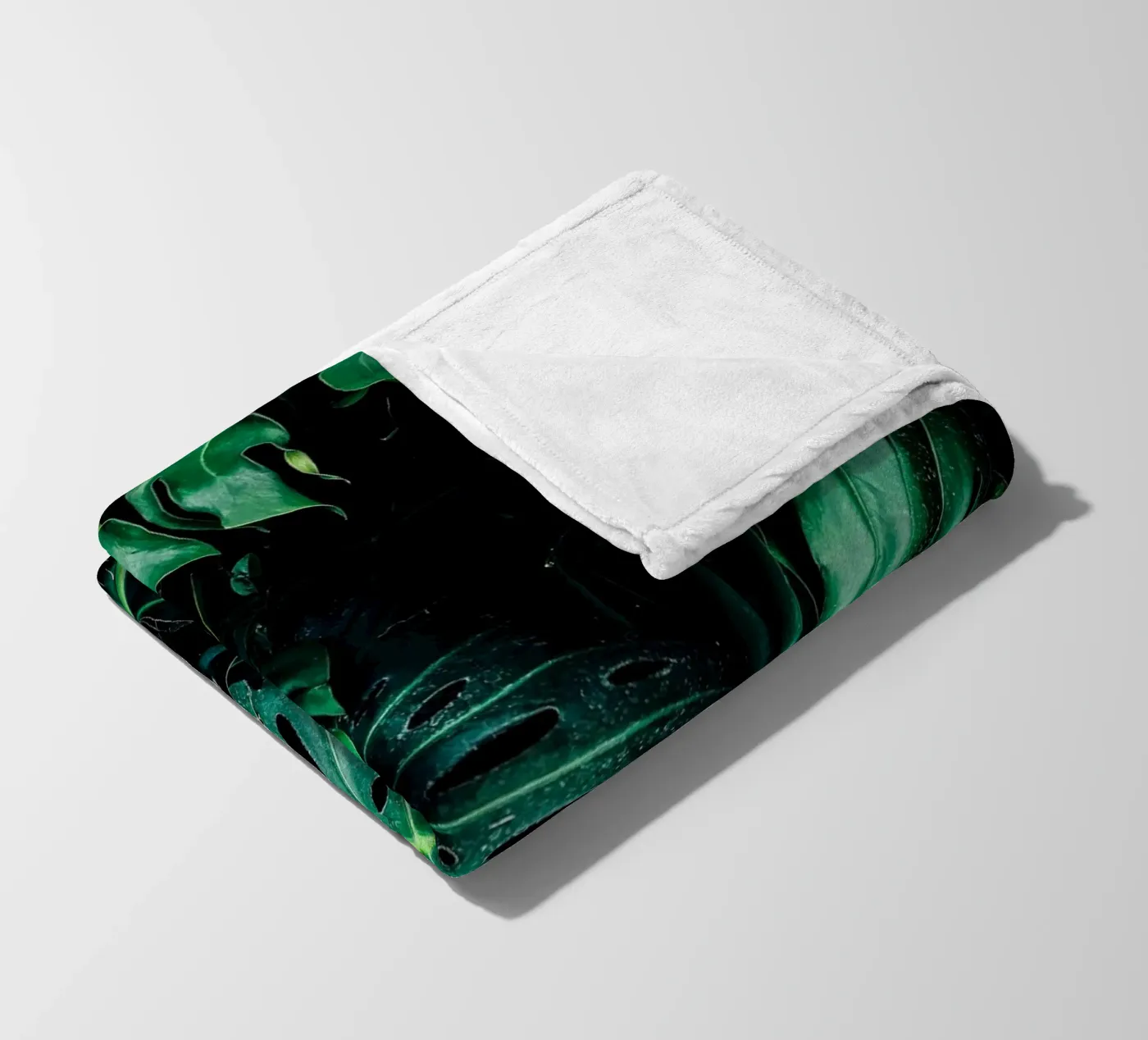 Monstera Fleecedecke von Alina