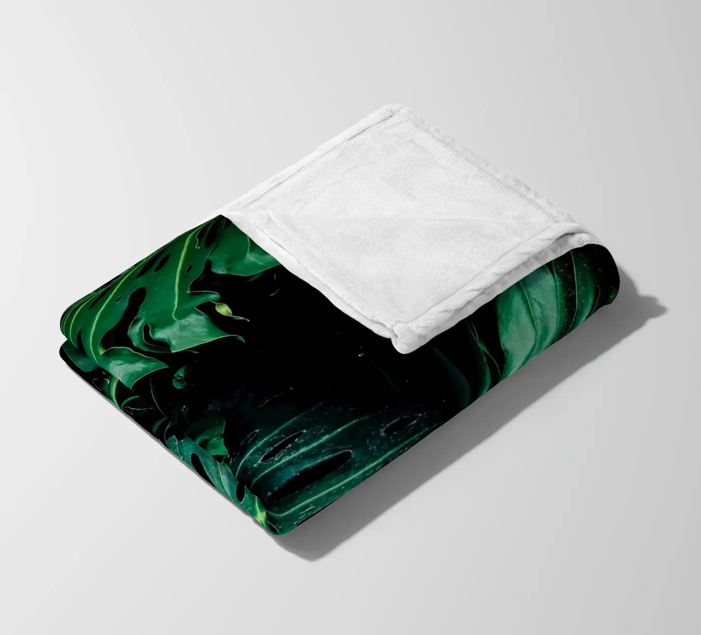 Monstera fleece blanket by Alina