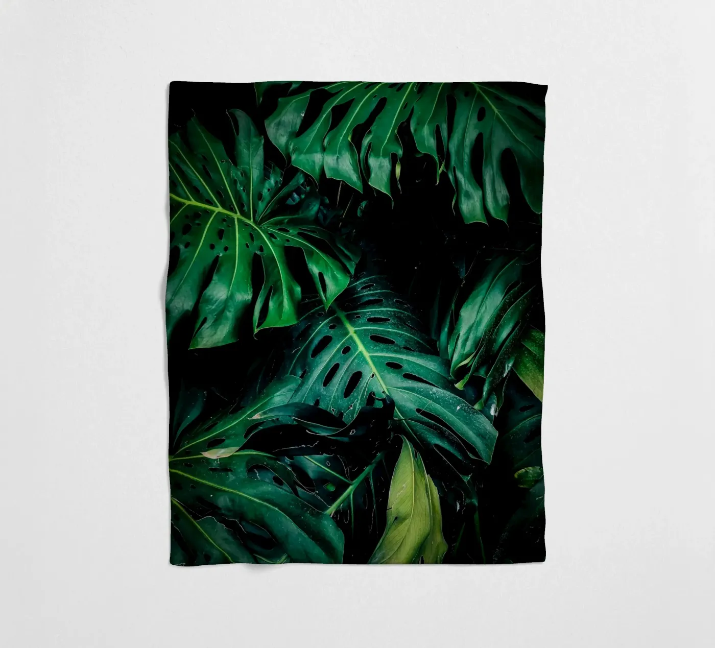 Monstera fleece blanket by Alina