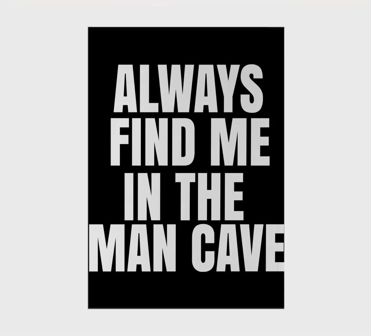 Always find me in the man cave notebook by happieeagle