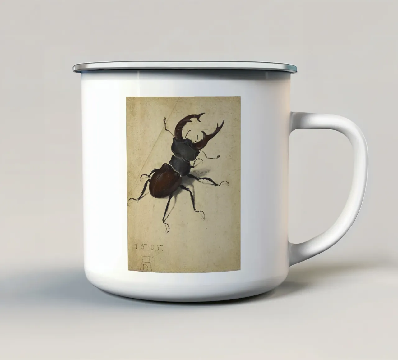 Albrecht Dürer - Cervo scarabeo tazza in smalto da ARTOTHEK