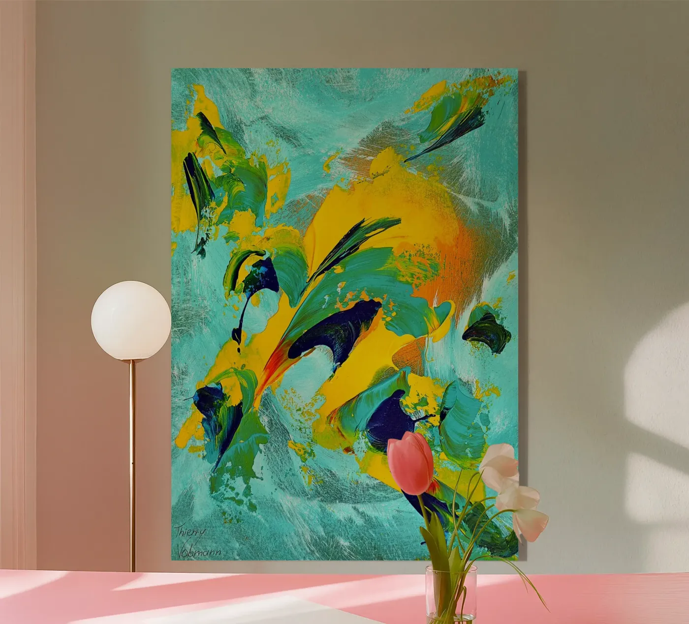 IDEAL GIFT 79 plexiglas de Thierry Vobmann Abstract painting