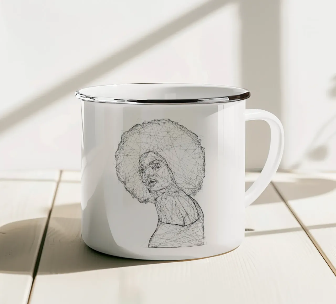 feminin 6 tazza in smalto da Alina