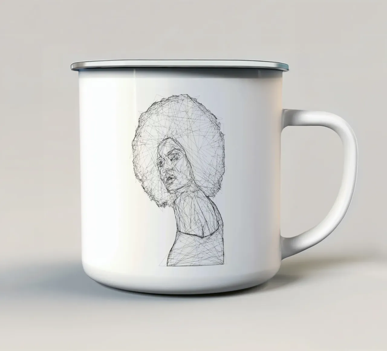feminin 6 tazza in smalto da Alina