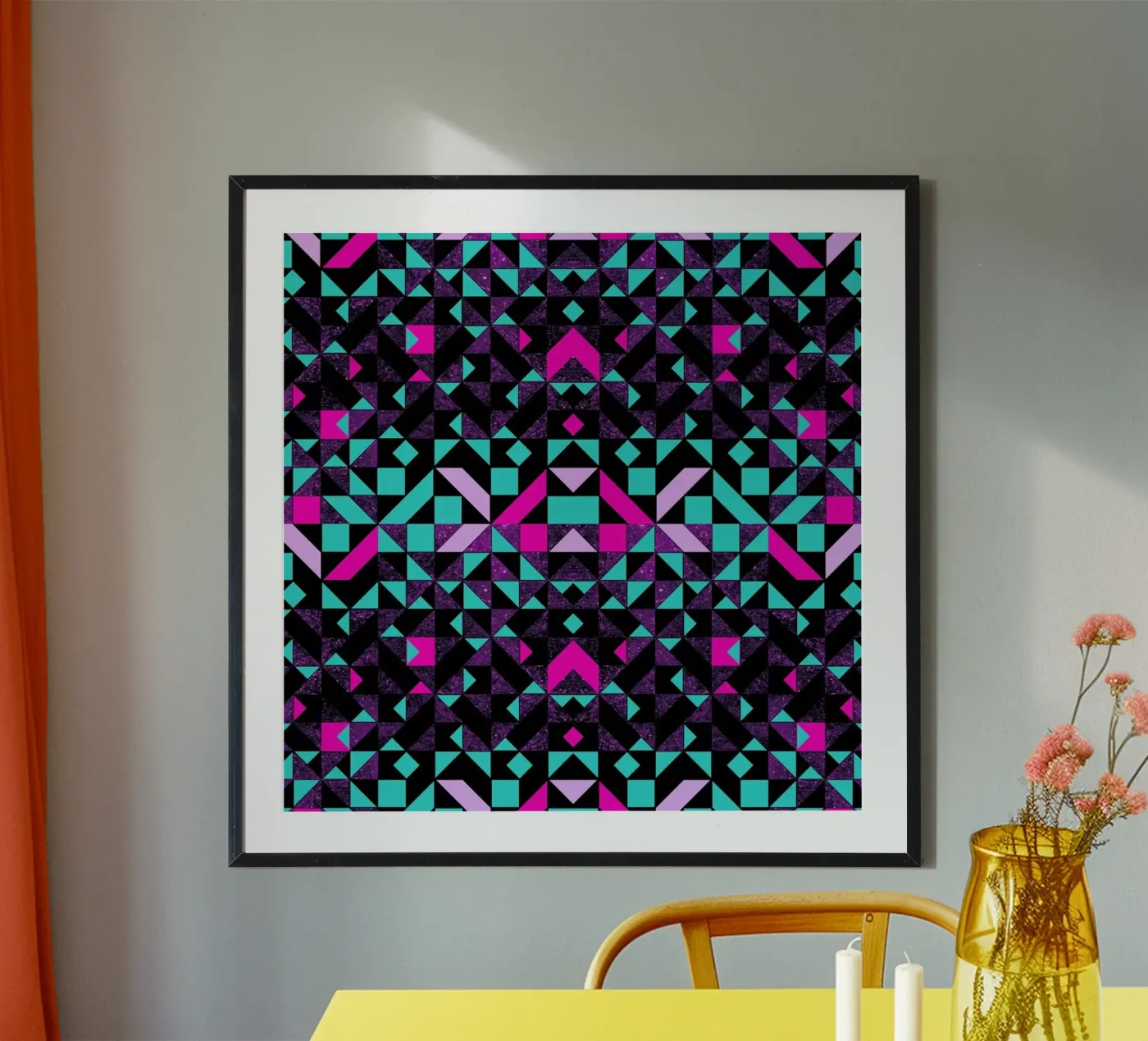 Geometric Galaxy poster da Vasare Nar