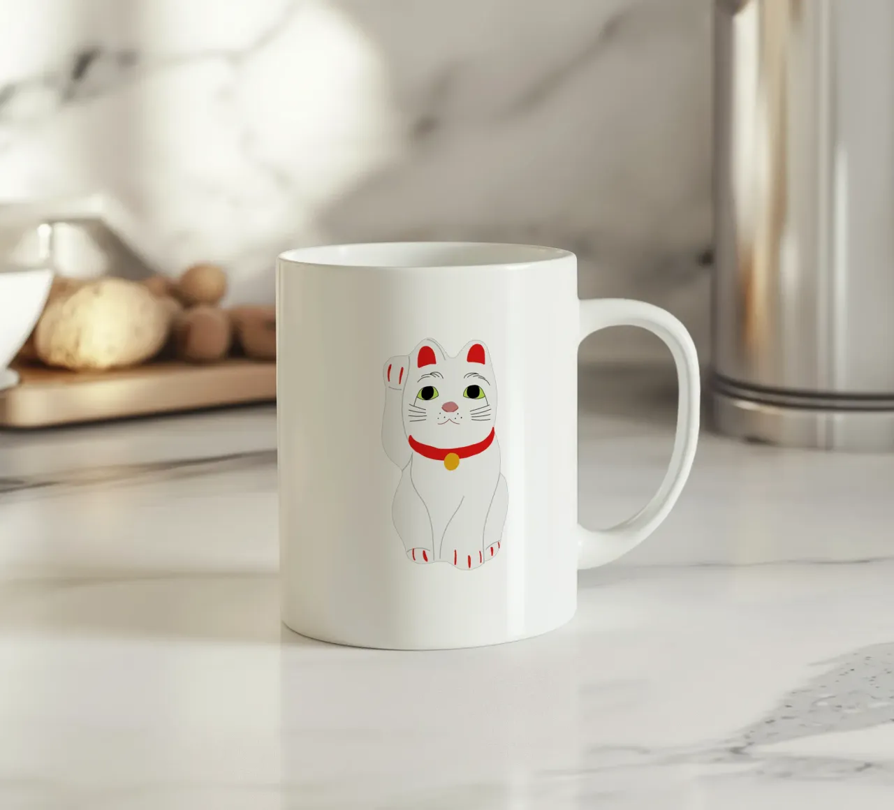 Lucky Cat tazza in ceramica da Magnific