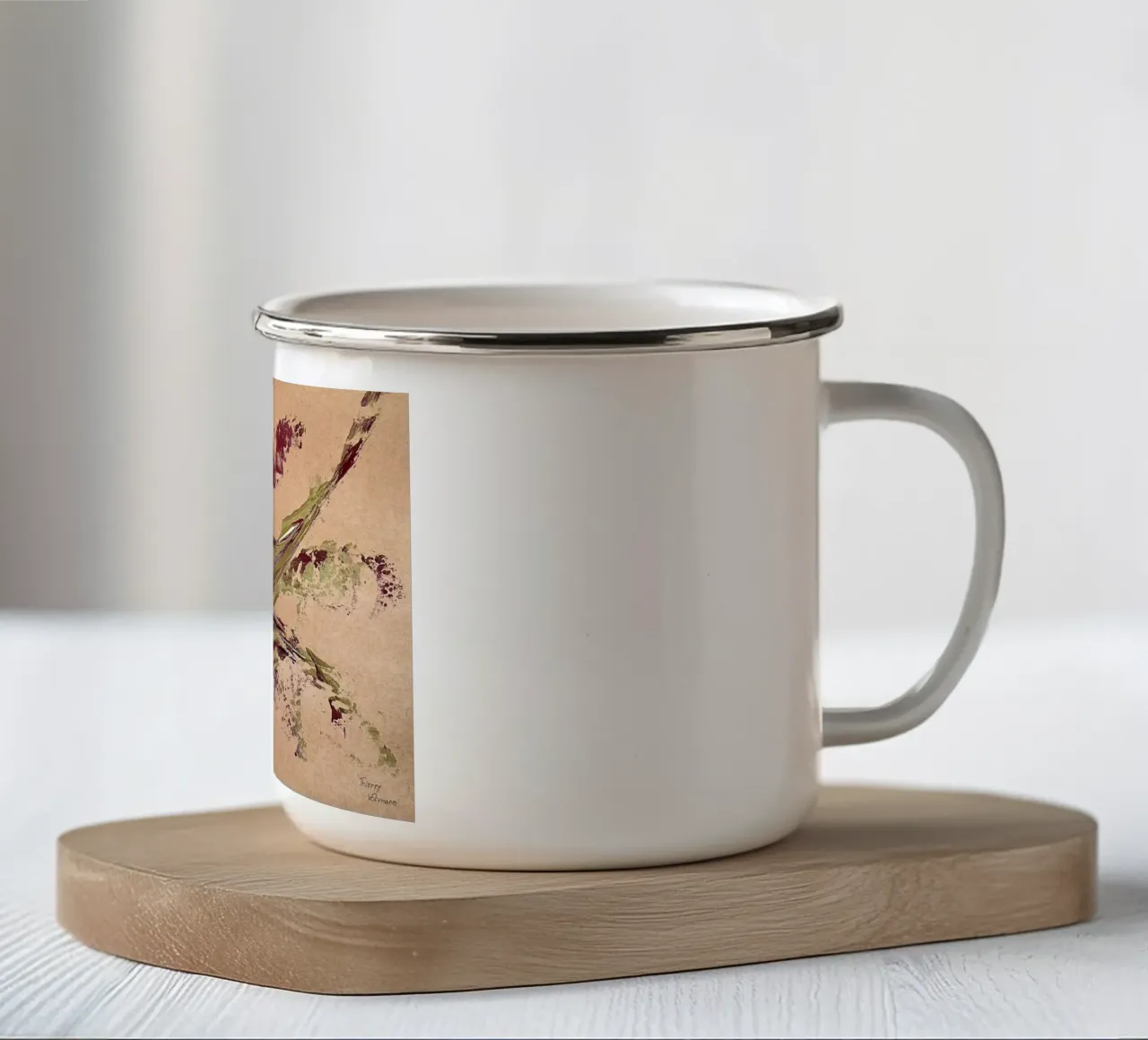 NATURAL STYLE 6 tazza in smalto da Thierry Vobmann Abstract painting