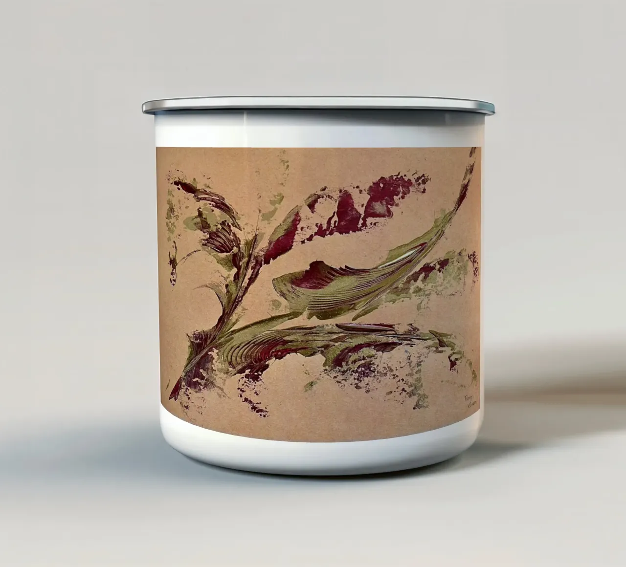 NATURAL STYLE 6 tazza in smalto da Thierry Vobmann Abstract painting