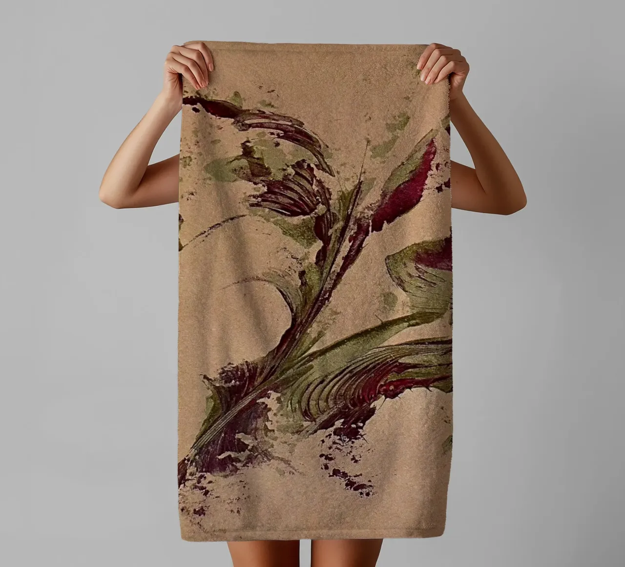 NATURAL STYLE 6 asciugamano da bagno da Thierry Vobmann Abstract painting
