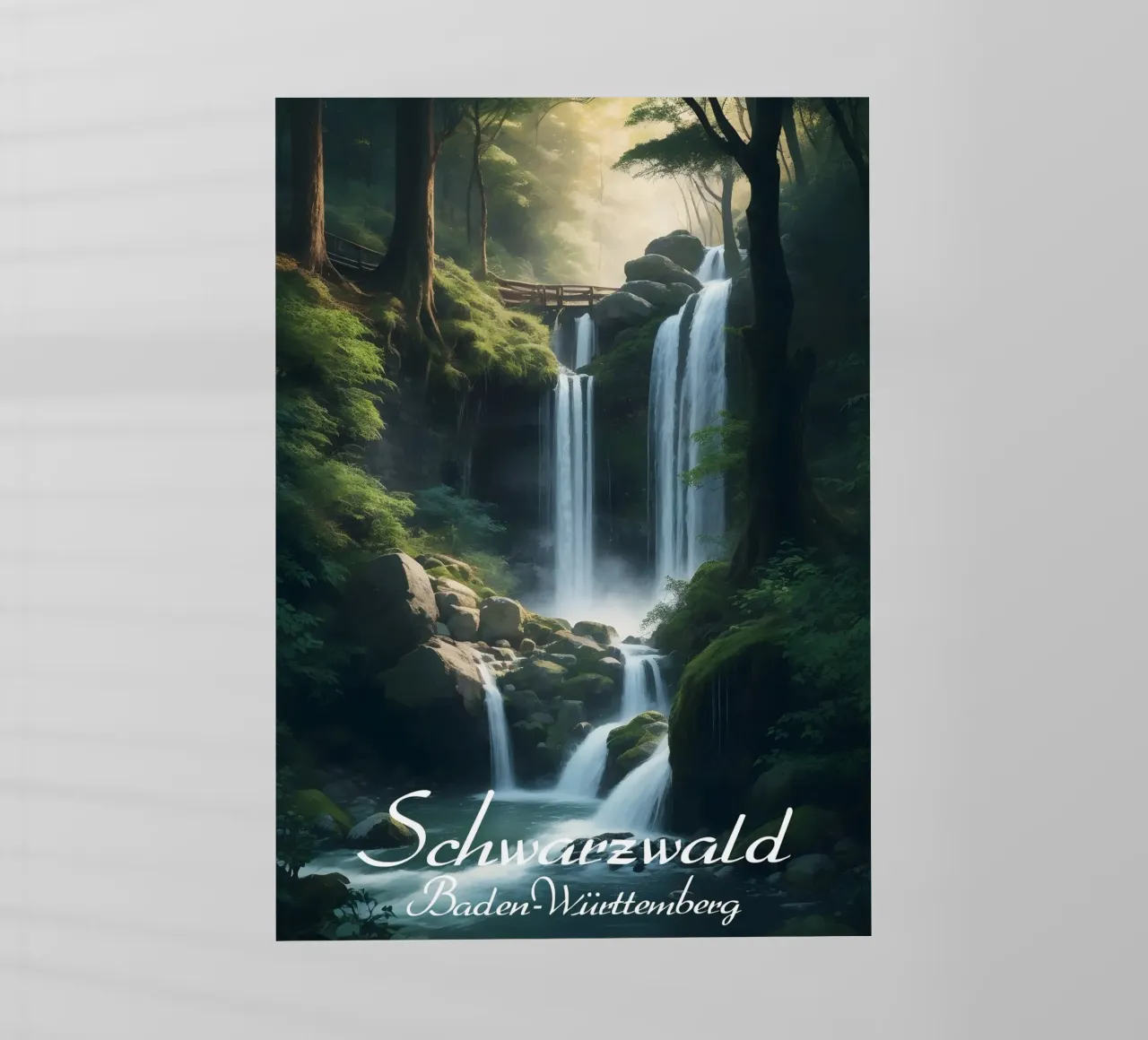 Foresta Nera pellicola backlit da Charnwood Prints