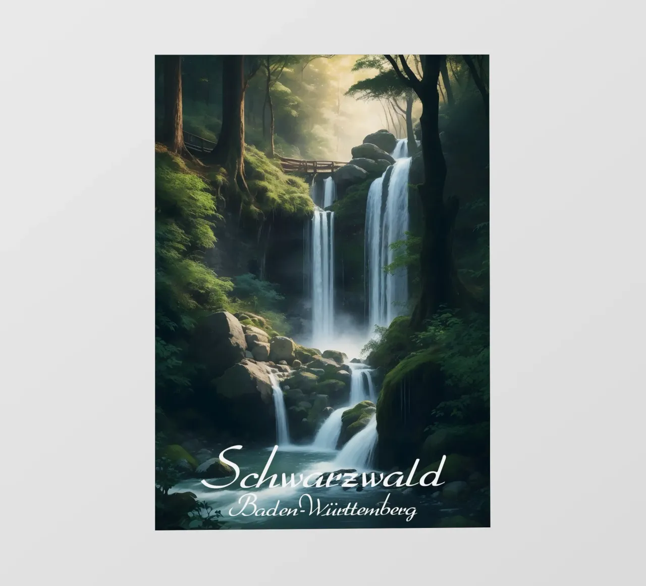 Foresta Nera pellicola backlit da Charnwood Prints