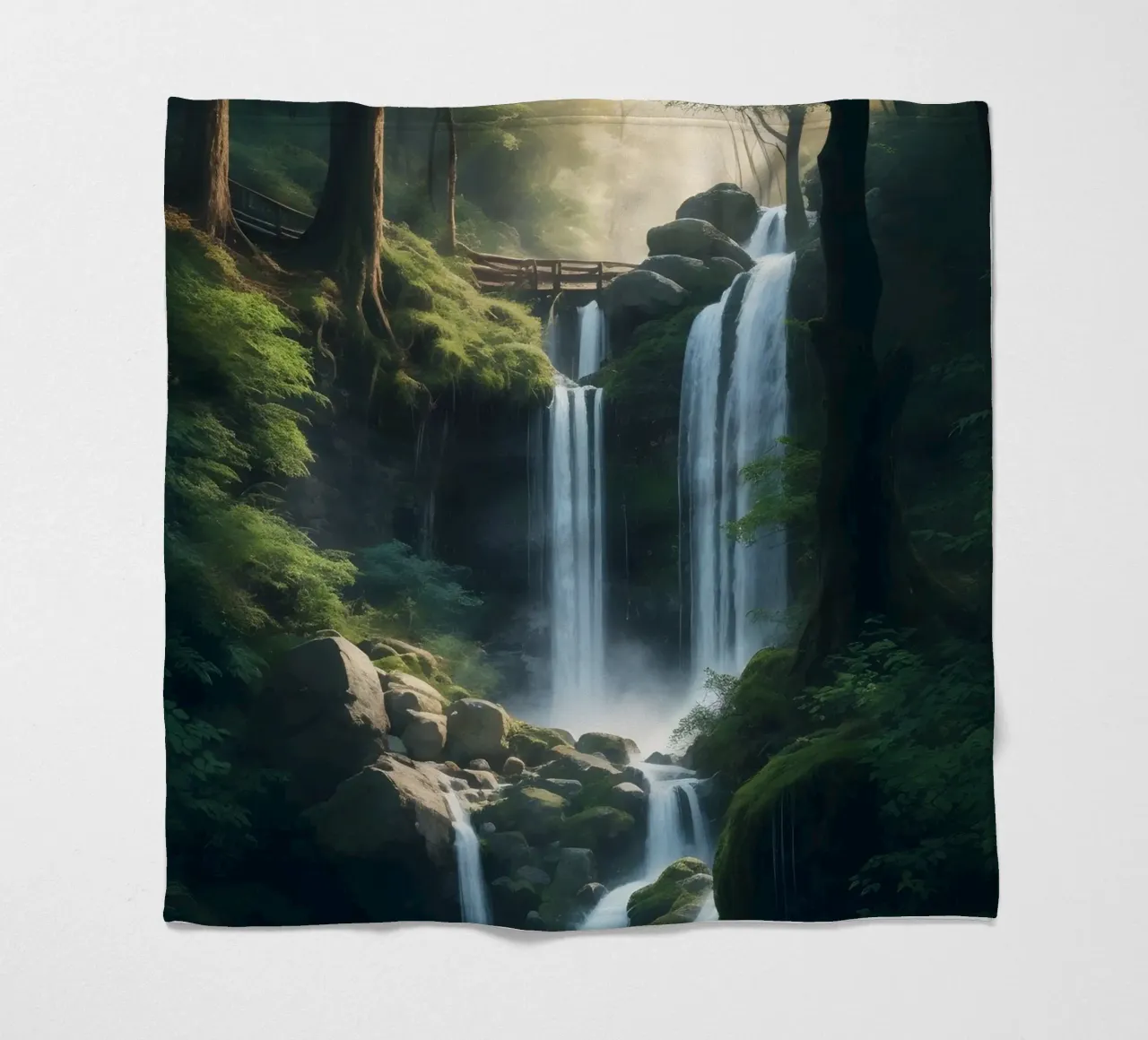 Foresta Nera coperta in pile da Charnwood Prints